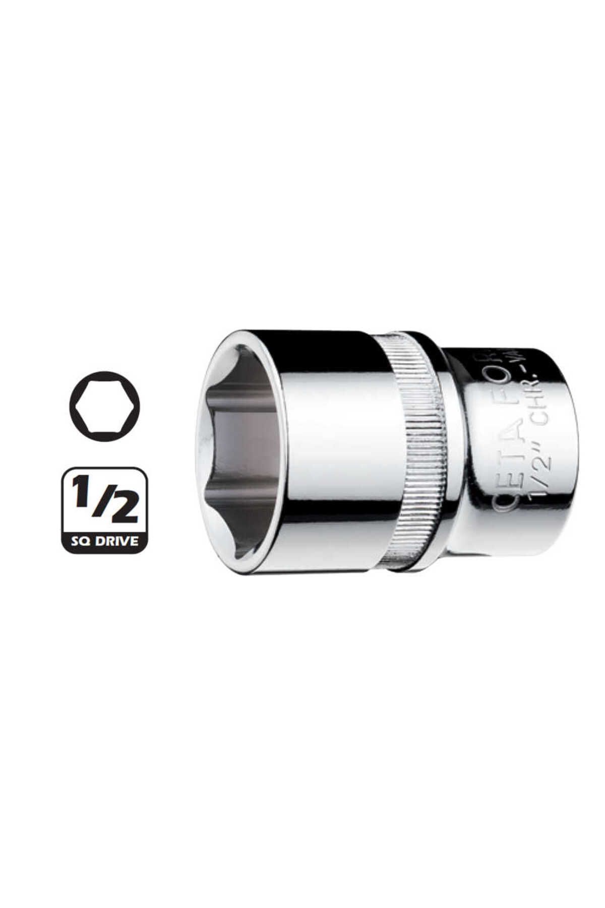 Ceta Form 1/2” Altı Köşe Lokma Anahtarı 18 mm-CETA C22-H18