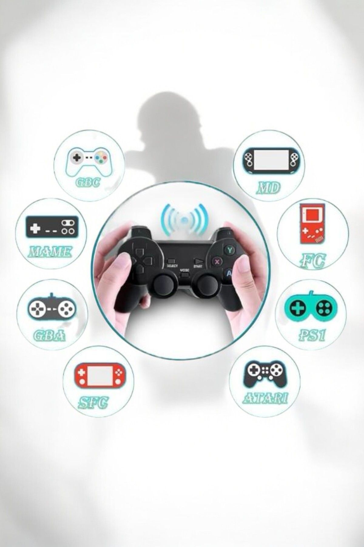BellaThec-The New Generation of Retro Games! Wireless Dual Joystick Game Stick with 2000 Games! 4