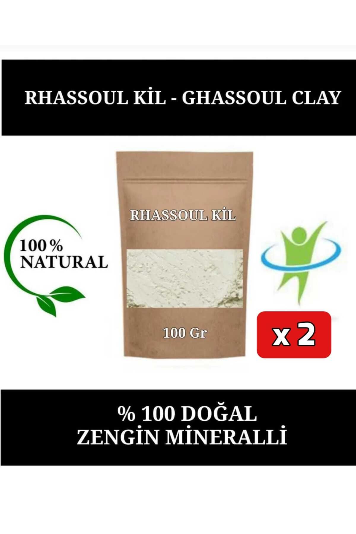 E.M.S AVM RHASSOUL KİL 200 GR (2 X 100 GR.GHASSOUL KİL) RHASSOUL KİL MASKESİ RHASSOUL YÜZ MASKESİ.