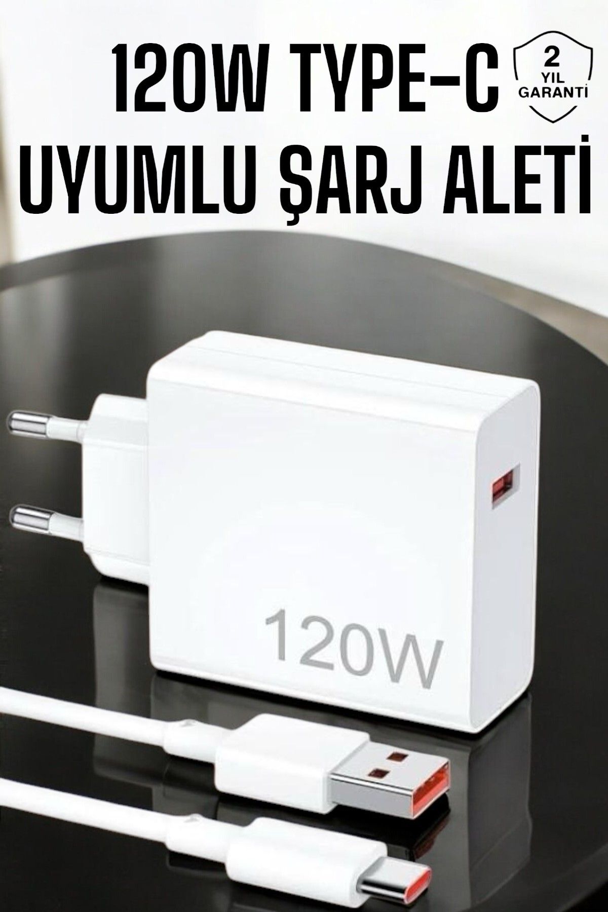 Genel Markalar 120W Şarj Aleti Type-C Uyumlu Turbo Şarj Aleti