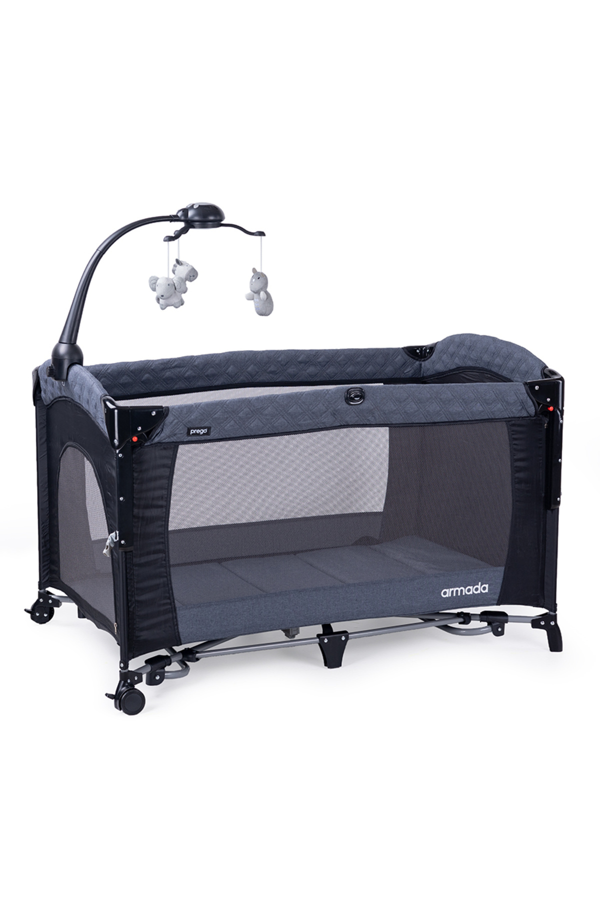 Prego Armada 70x120 cm Oyun Parkı Beşik ve Park Yatak - Sallanabilir Ara Katlı Lüks Bebek Yatağı fotoğrafı 4 (önizleme)