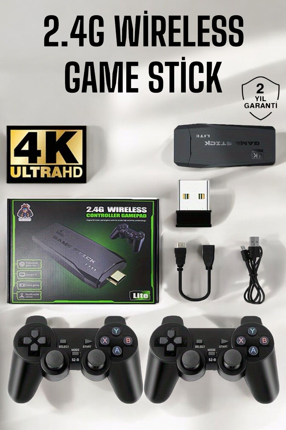 teknodayım Gaming Atari 2.4g Uyumlu Kablosuz Çift Kol Game Stick