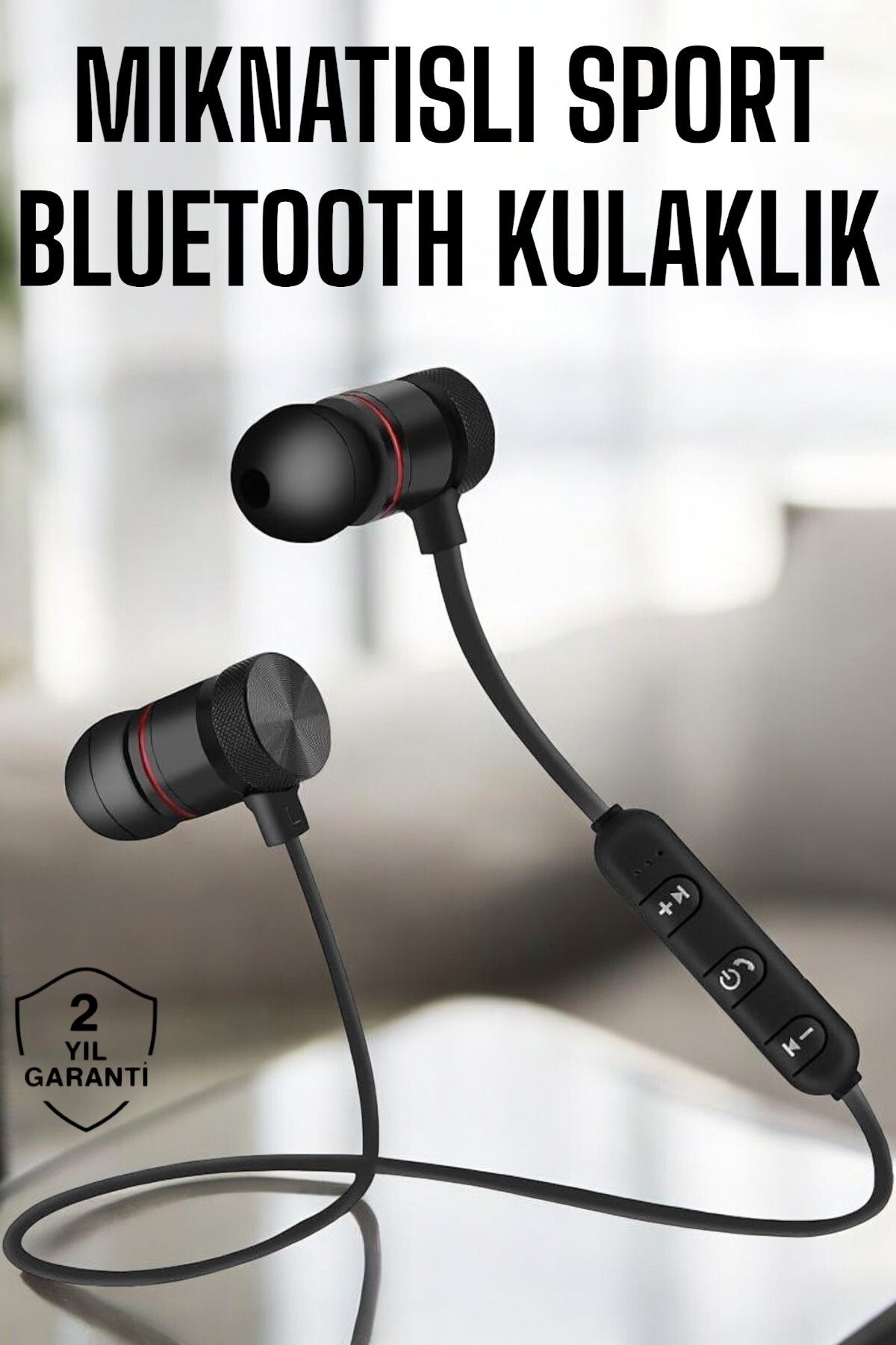 NOY Kablosuz Sport Mıknatıslı Mikrofonlu Kulak İçi Kulaklık