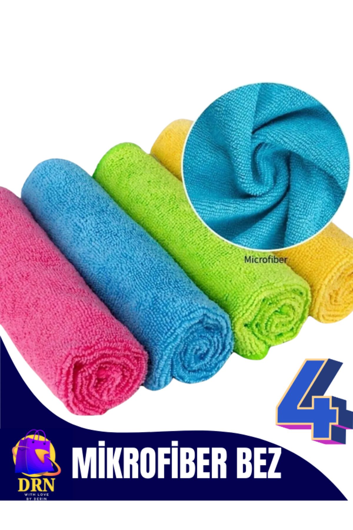 drn etrade Mikrofiber temizlik bezi | Mutfak |  Zemin |  Banyo |  Temizlik bezi 4 Adet