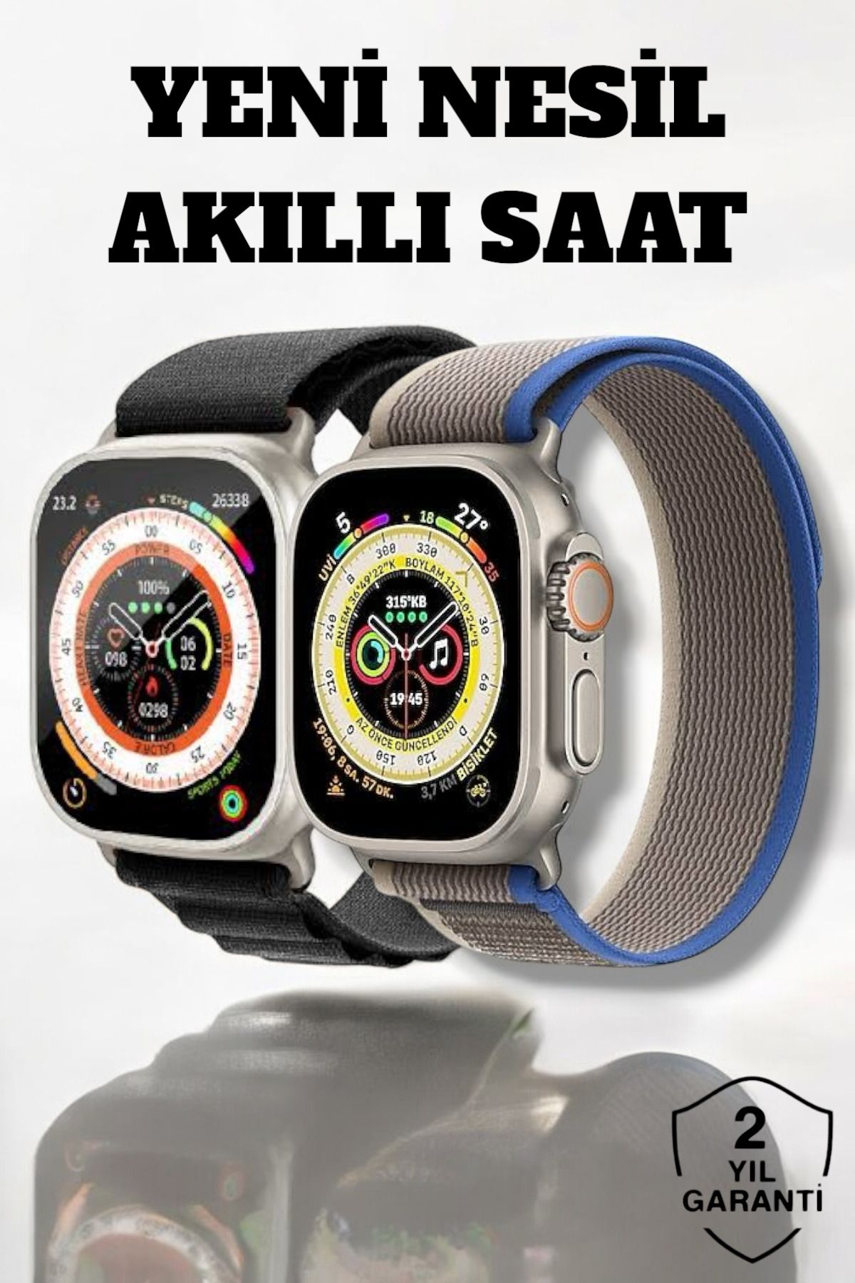 ASTRALTECH 49MM Ekranlı, Kan Basıncı ve Adımsayar Özellikli Bluetooth Akıllı Saat