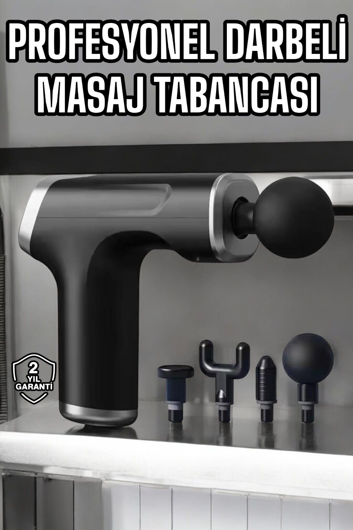 ASTRALTECH Masaj Tabancası 4 Başlıklı Kas ve Vücut Ağrıları İçin Şarjlı Darbeli