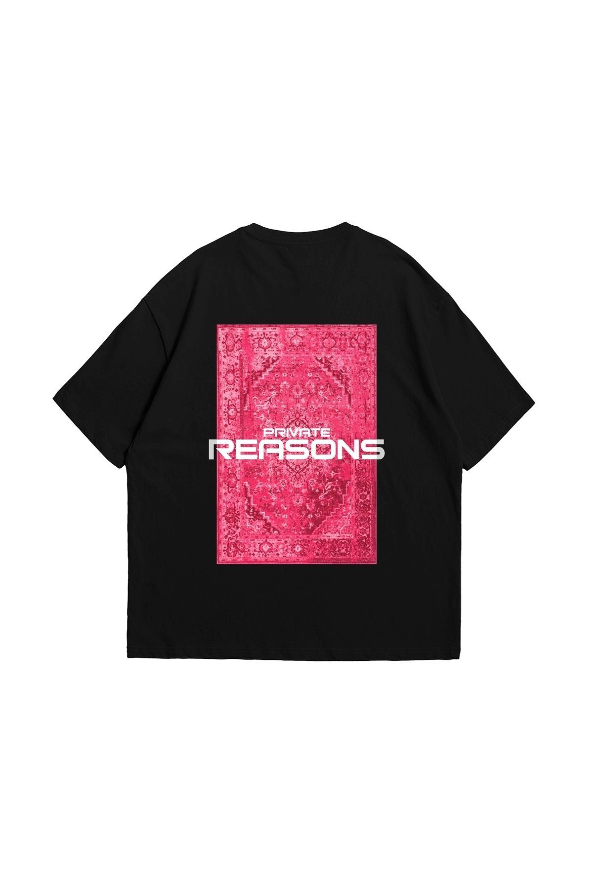 Tarzsokak Vırtual Tracks Baskılı Oversize Unisex Siyah