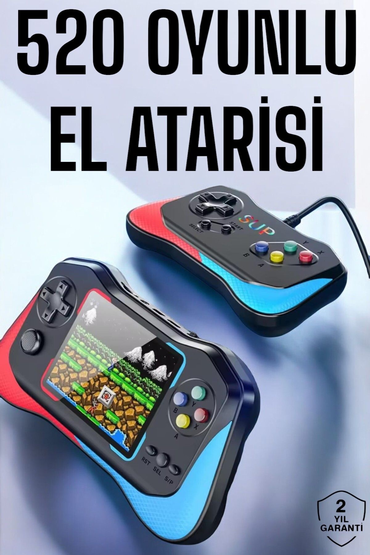 teknodayım Gamepad Joystick Nostalji 500 Oyunlu 2 Li Atari Gamebox Oyun Konsolu Sup Atari