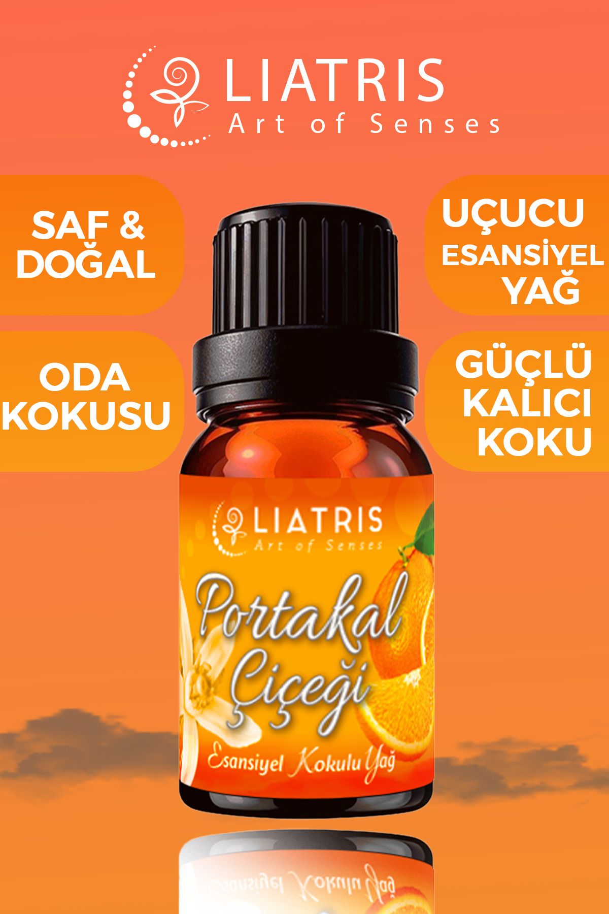 liatris Portakal çiçeği esansiyel uçucu yağ,hava nemlendirici,oda parfümü 10ml %100 Saf & doğal koku