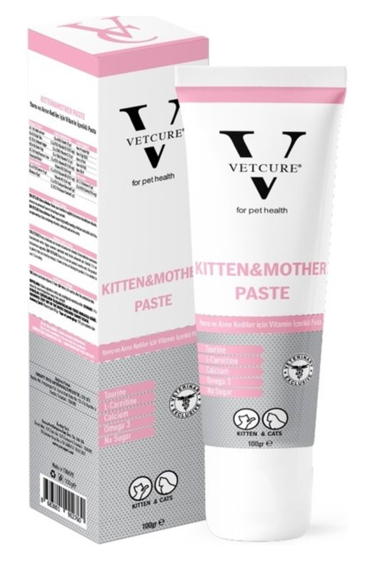 Vetcure Kitten Kedi Yavru ve Anne Enerji Desteği Paste 100 gr
