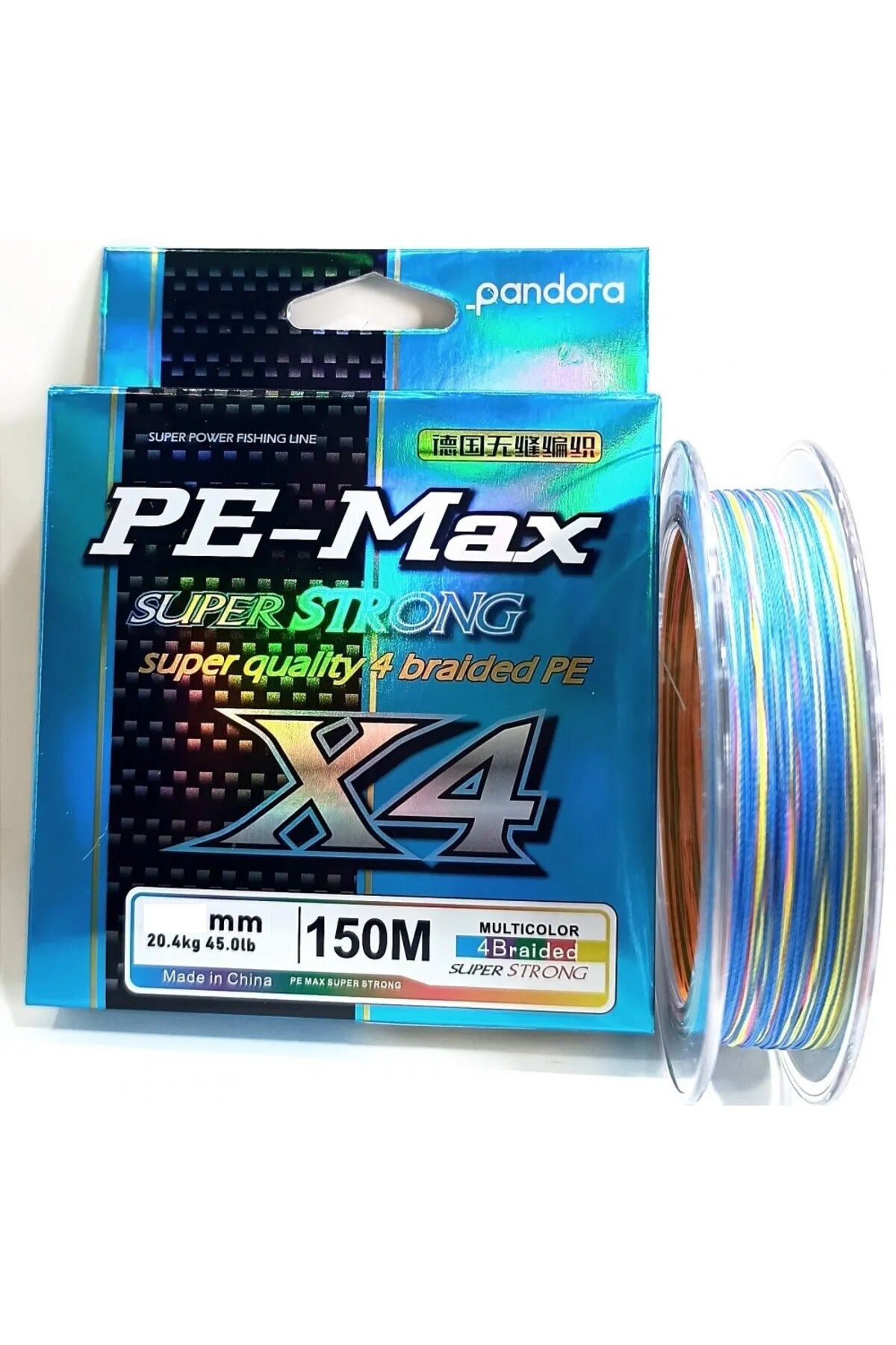 PANDORA BALIKÇILIK Pe-max 4x 150mt  Multıcolor İp Misina 0,10 Mm