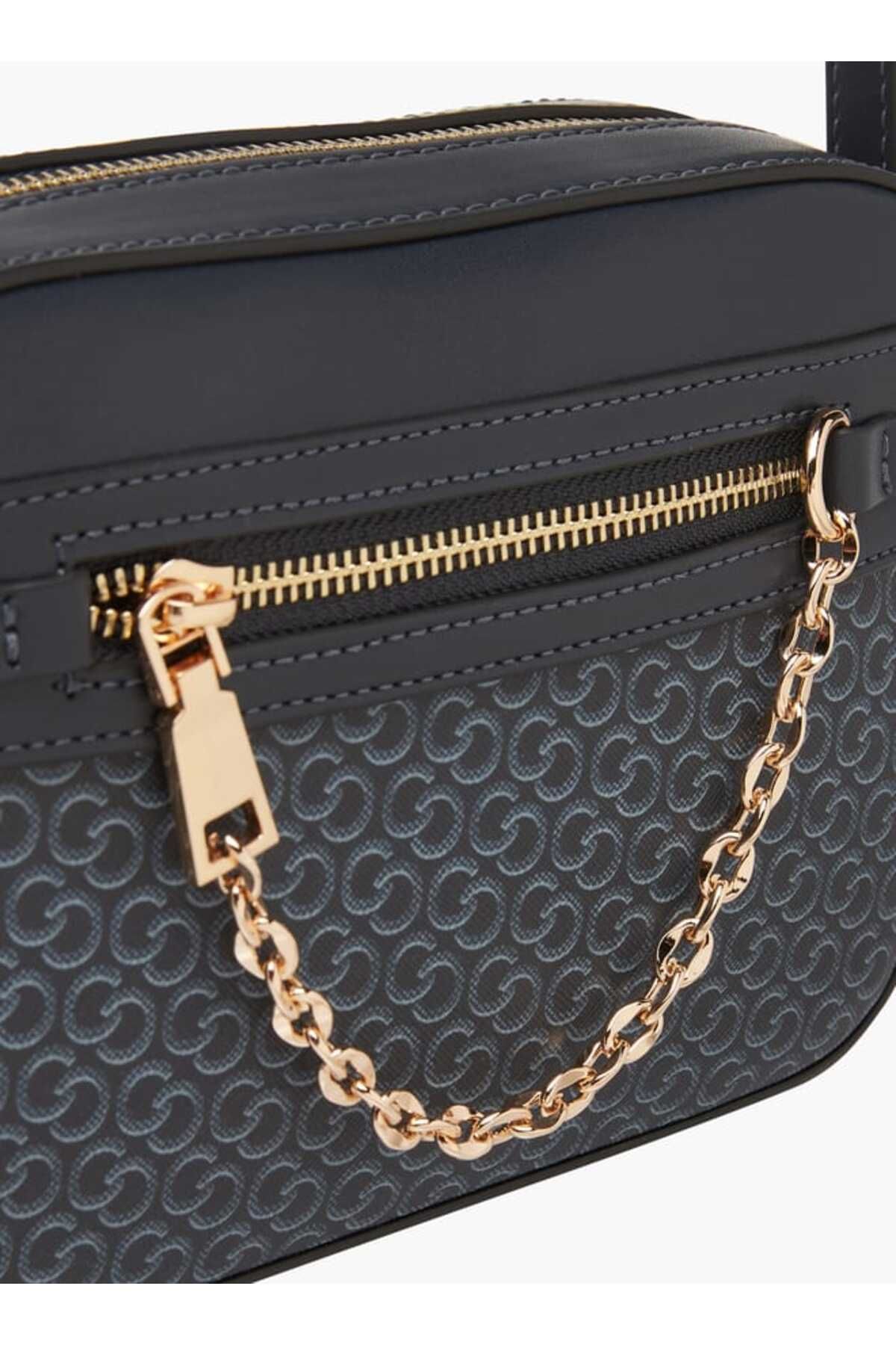 Celeste-Monogram Print Crossbody Bag with Adjustable Strap 4