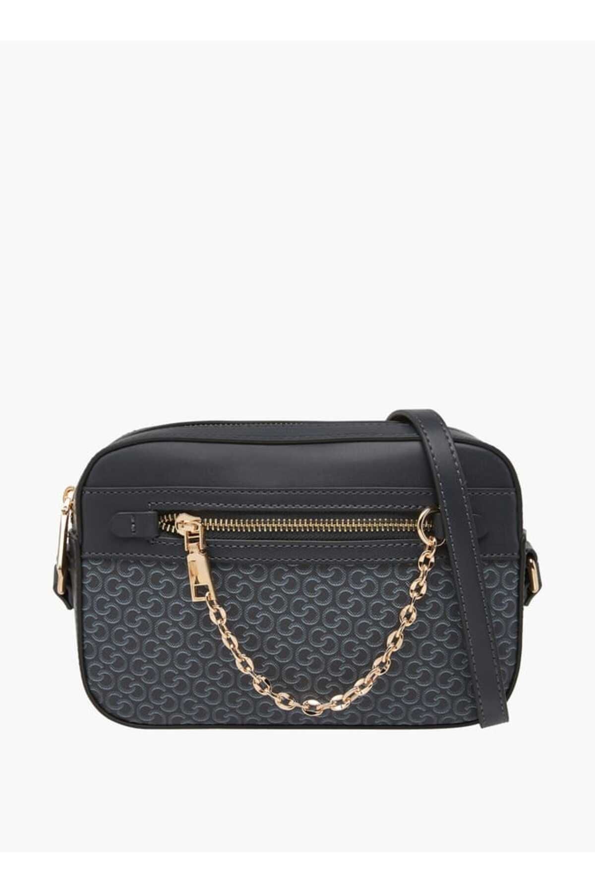 Celeste-Monogram Print Crossbody Bag with Adjustable Strap 1