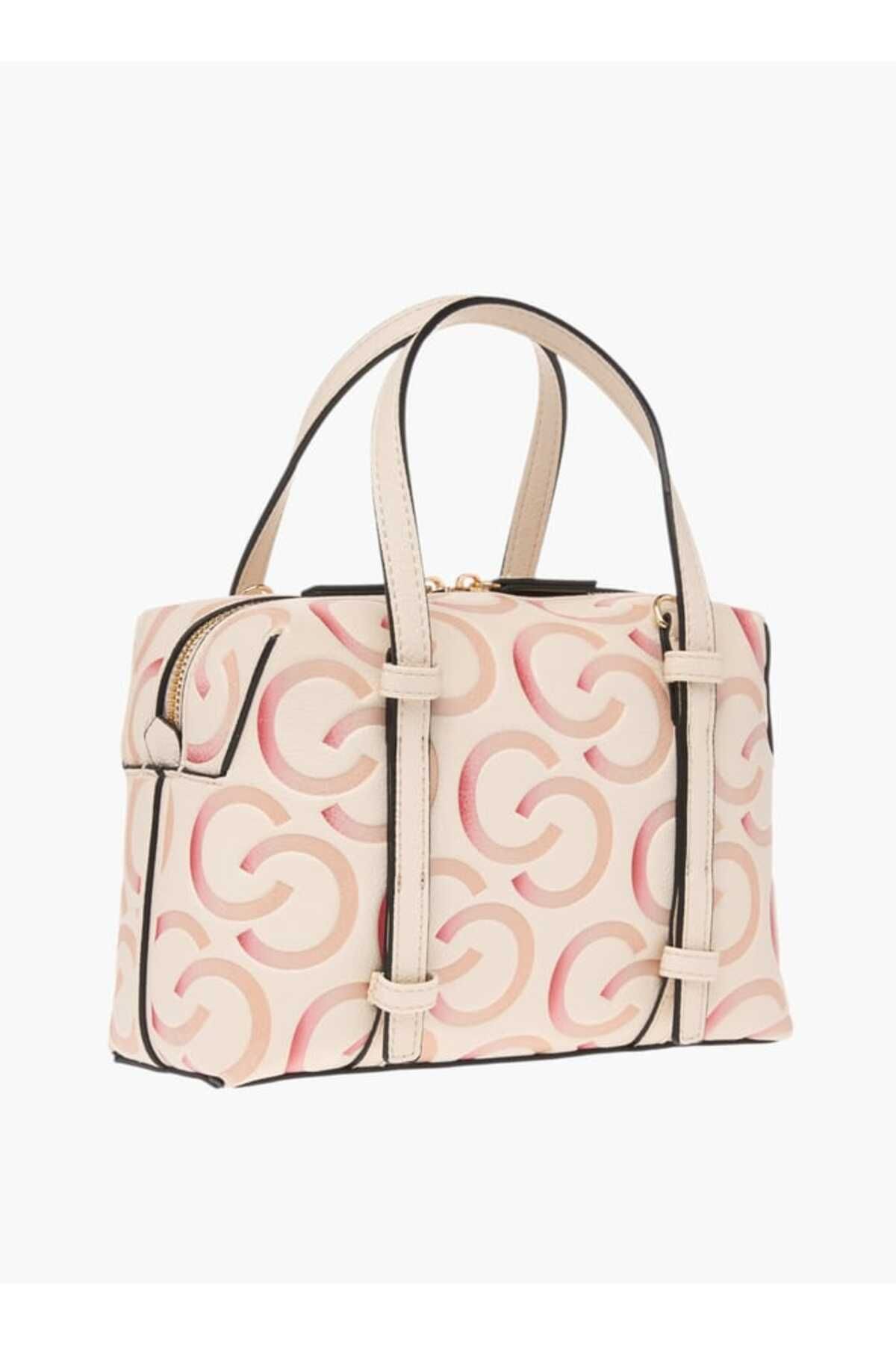 Celeste-Monogram Embossed Tote Bag with Double Handles 3