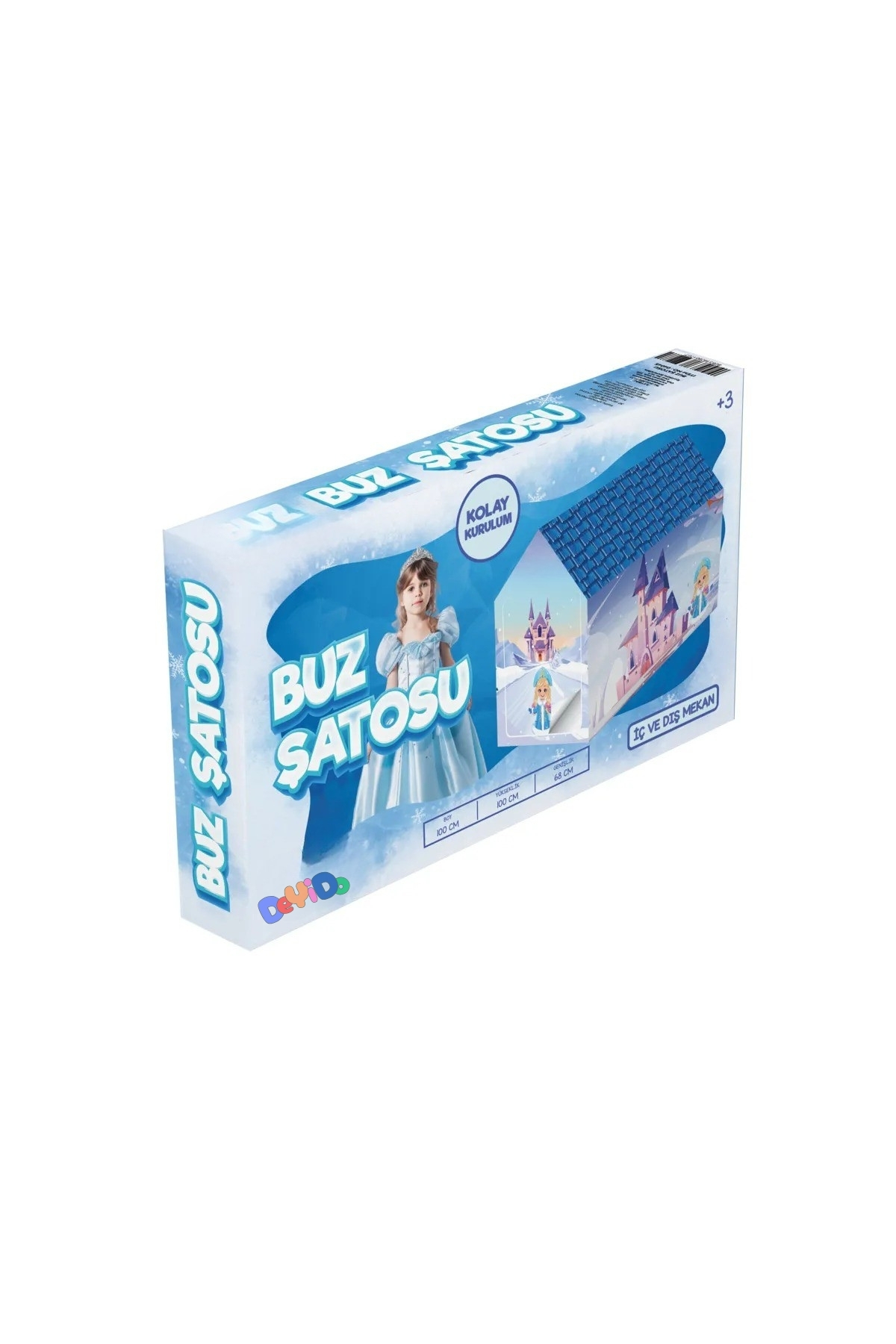 DeYiDo Buz Şatosu Oyun Çadırı Prenses Oyun Evi Karlar Ülkesi Kraliçesi Princess Şato Evcilik Oyunu fotoğrafı 3 (önizleme)