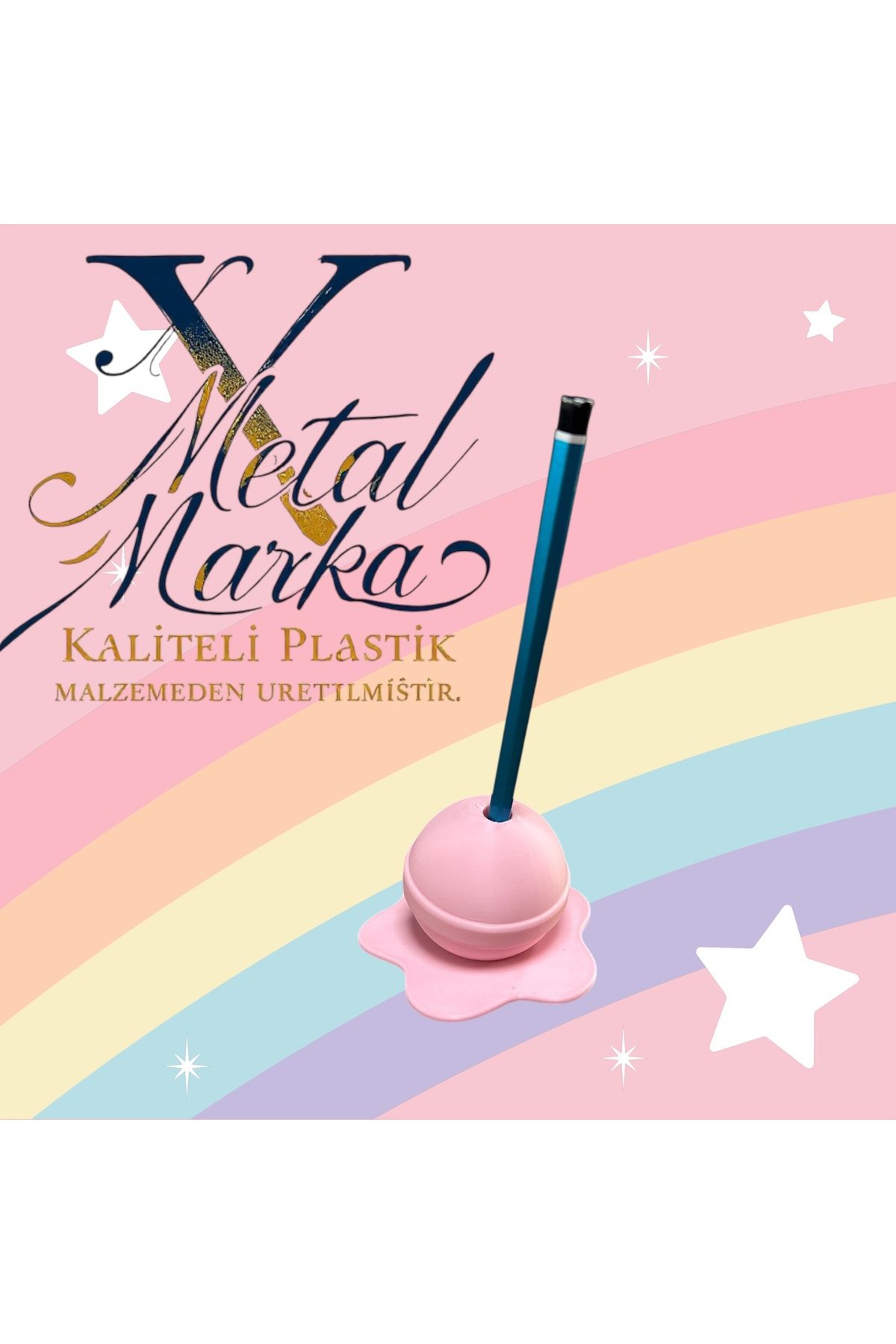 X Metal Lolipop Kalemlik kaliteli plastik malzemeden üretilmiştir