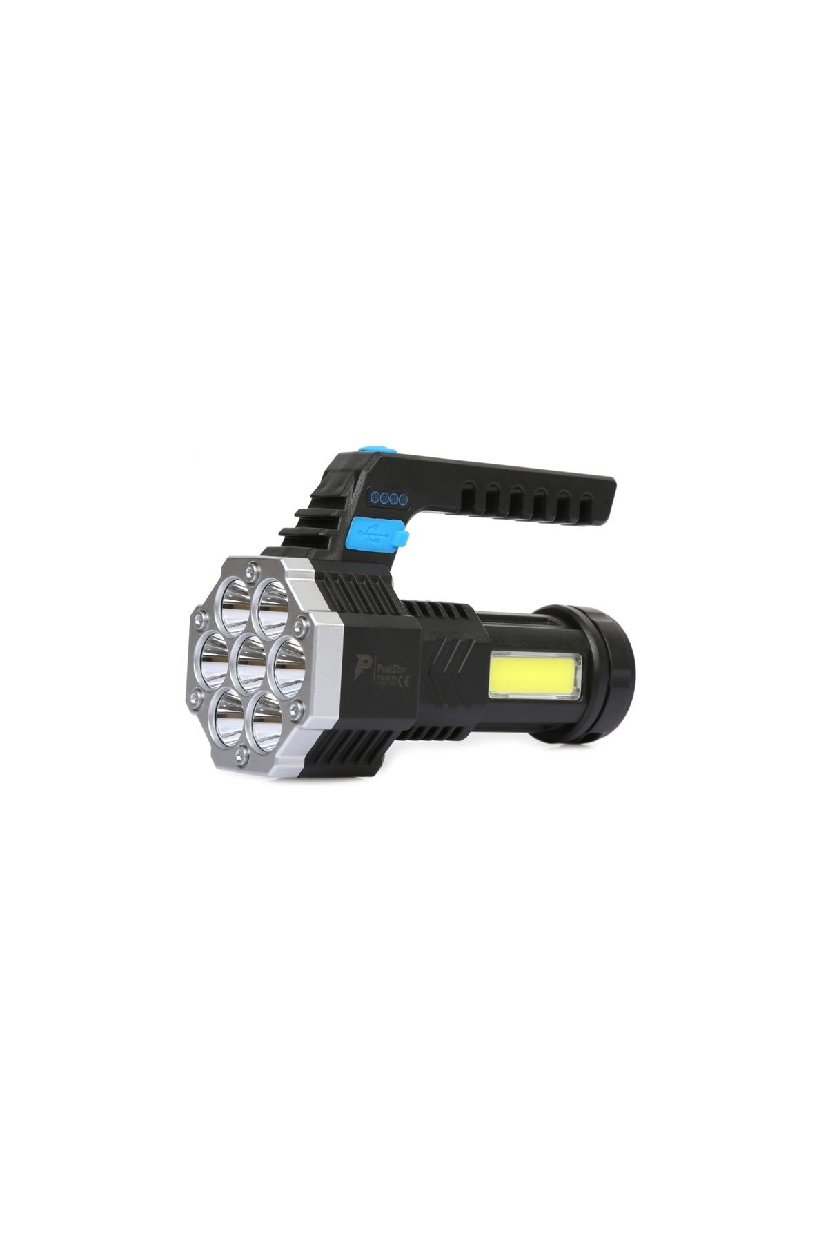 Ayder Timya Ps-3879 Usb Şarj Göstergeli Şarj Edilebilir 7*xpe +cob Led El Feneri