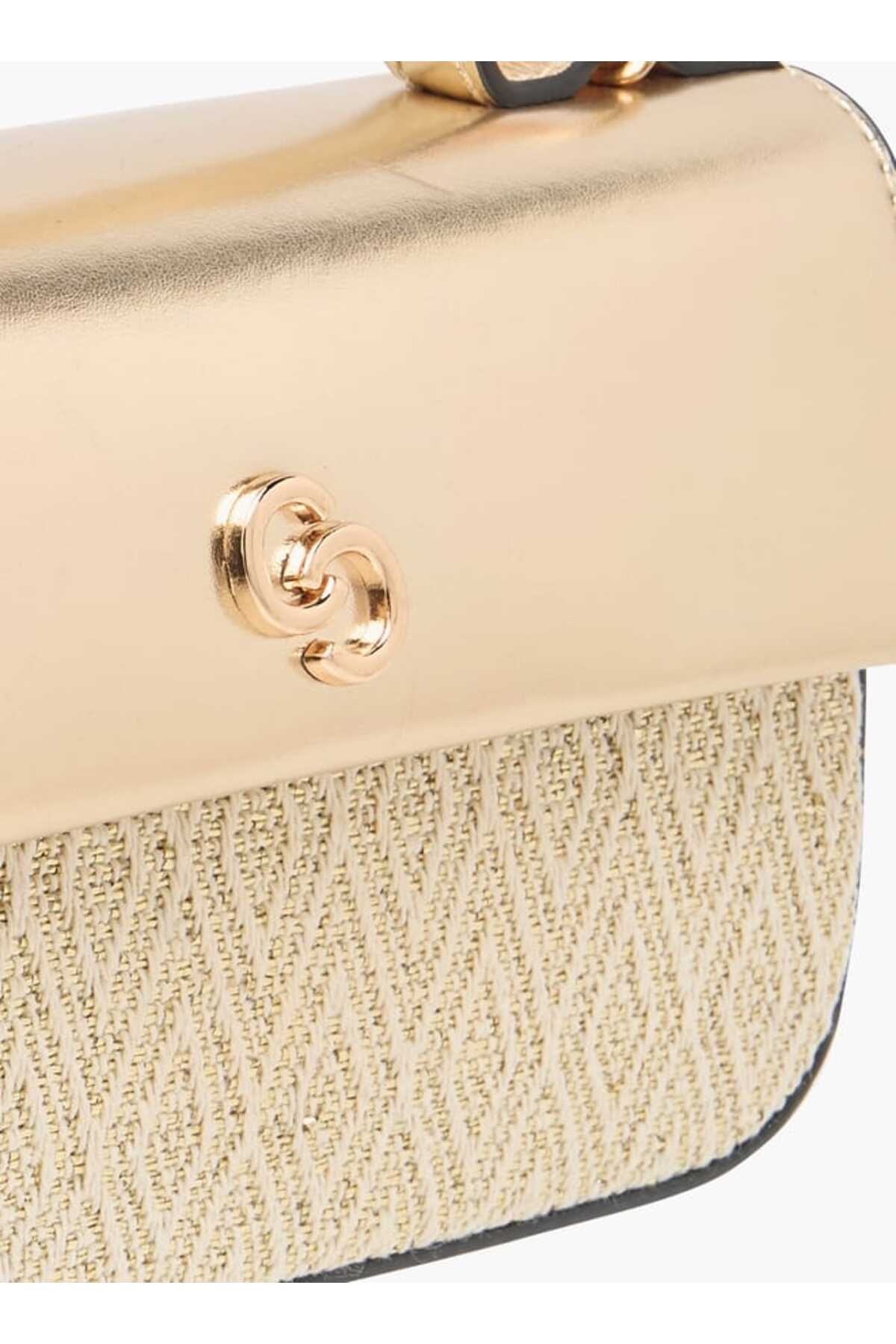 Celeste-Textured Satchel Bag with Detachable Strap and Top Handle 4