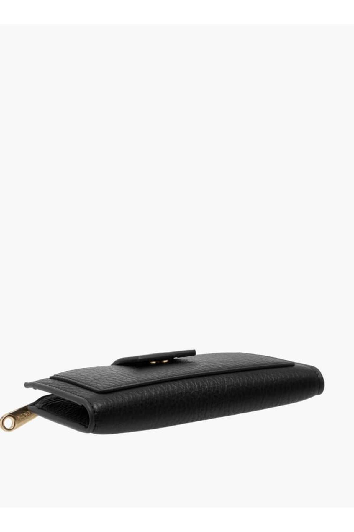 Celeste-Textured Wallet with Button Closure 4