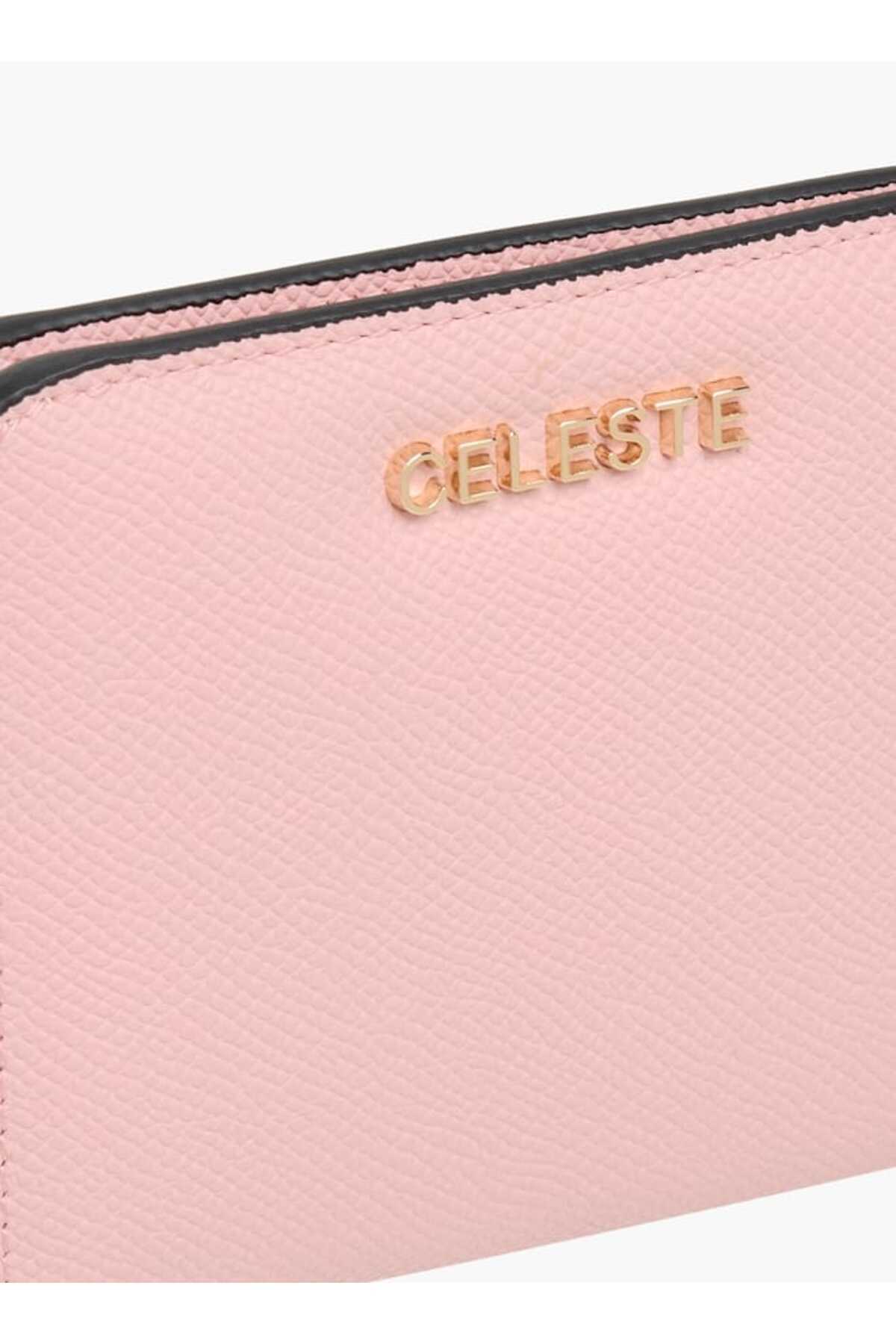 Celeste-Textured Wallet with Button Closure 3