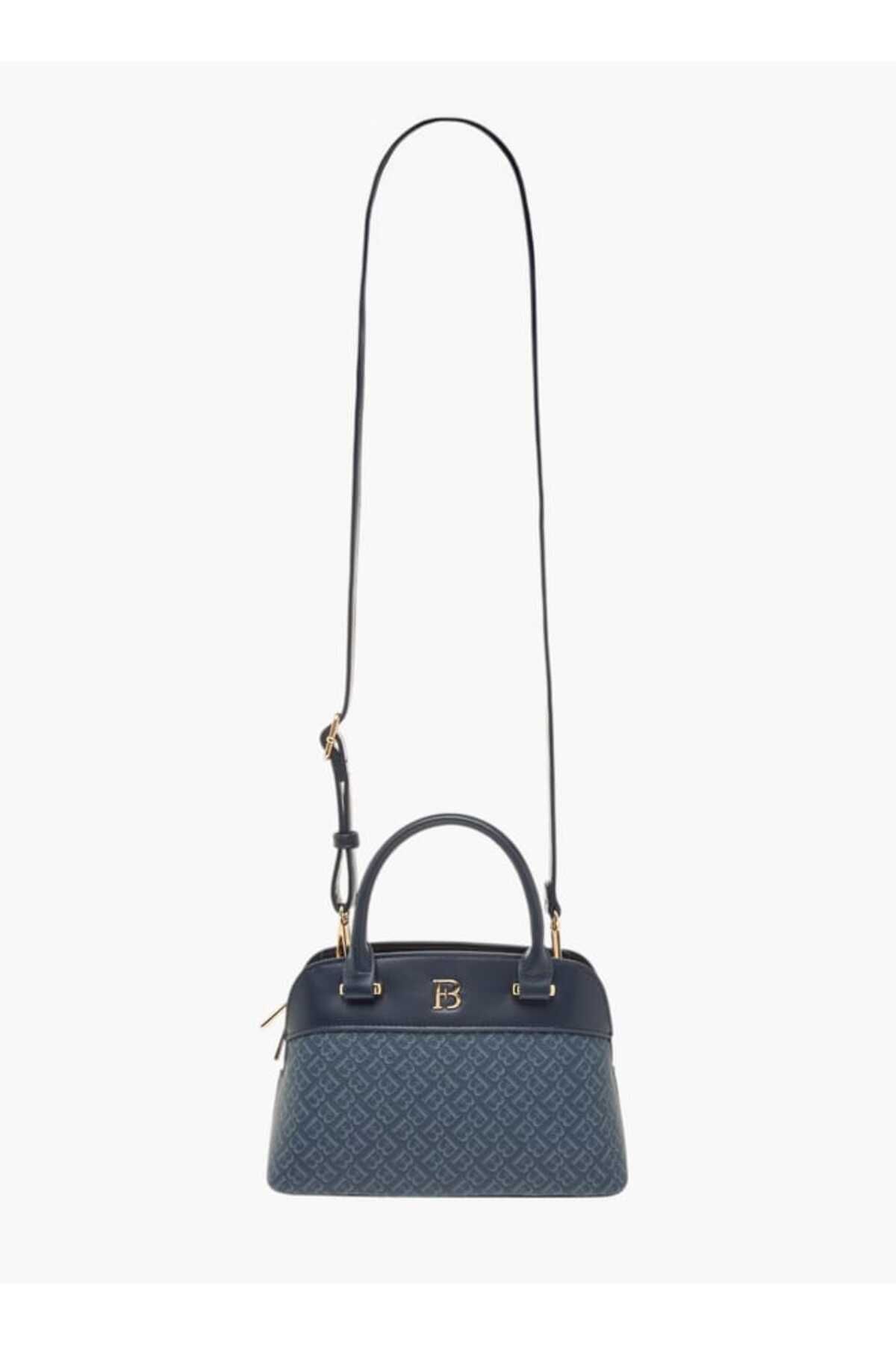 Flora Bella by Shoexpress-Flora Bella Monogram Print Tote Bag with Top Handles and Zip Closure 2