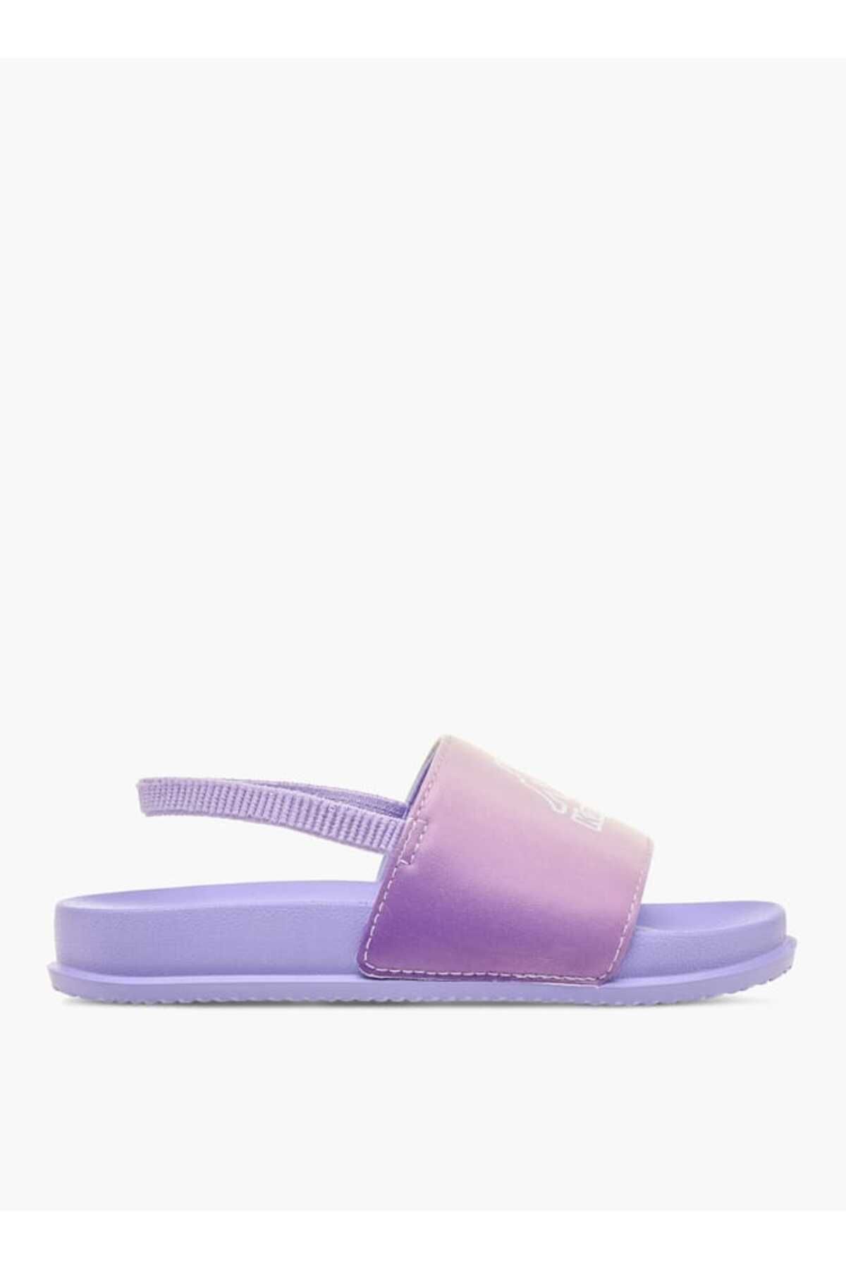 Kappa-Girls' Logo Print Slides with Elasticated Strap 2