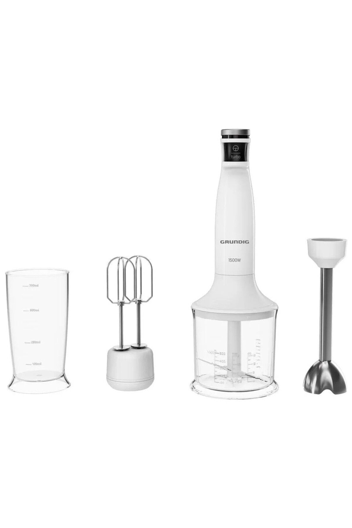 Grundig Turbo Blender Seti 1500 Watt  Beyaz