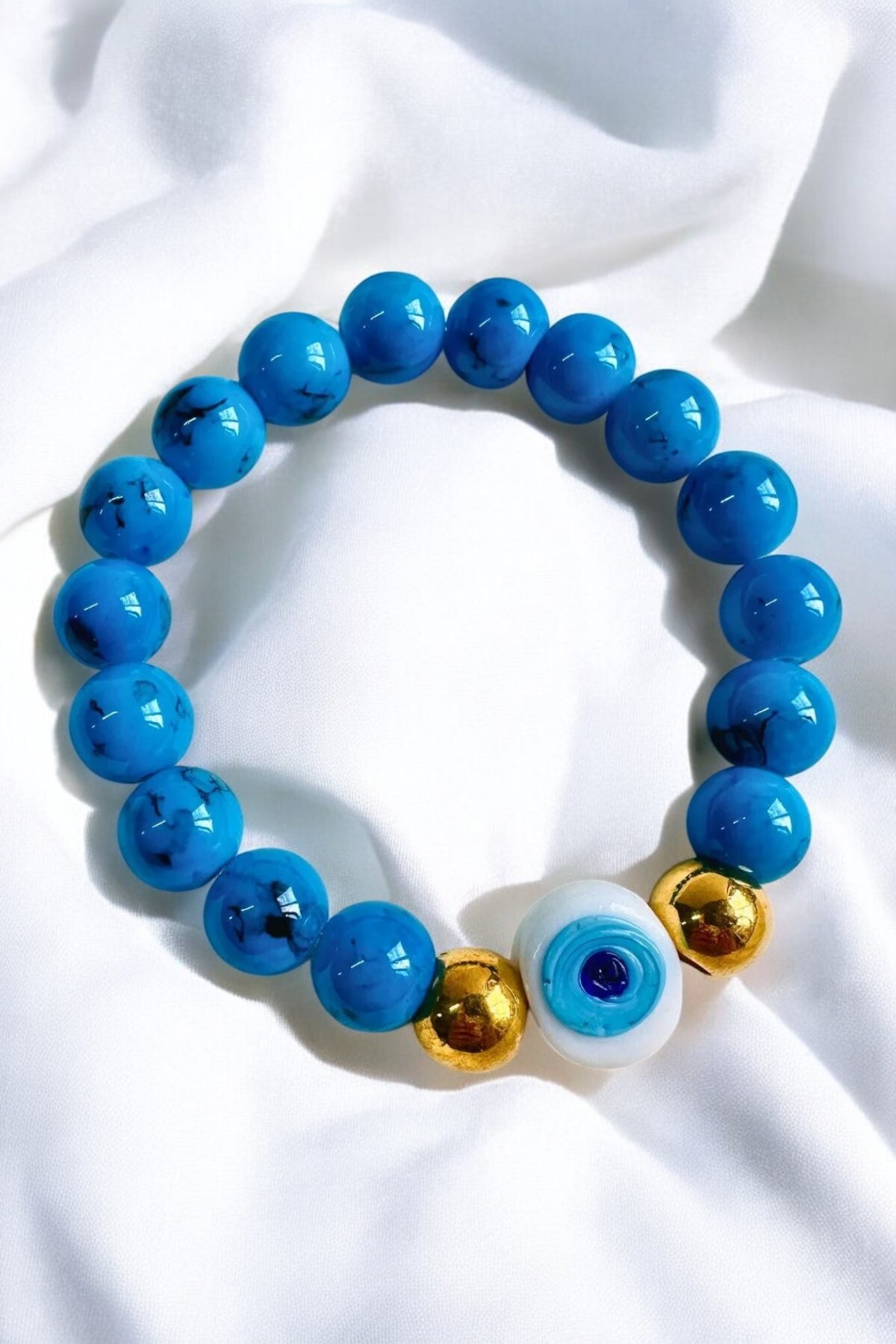 ALAÇATI GLASS EVIL EYE BRACELET