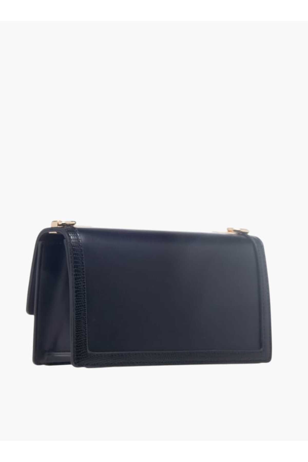 Celeste-Lock Detail Crossbody Bag with Button Closure and Chain Strap 3