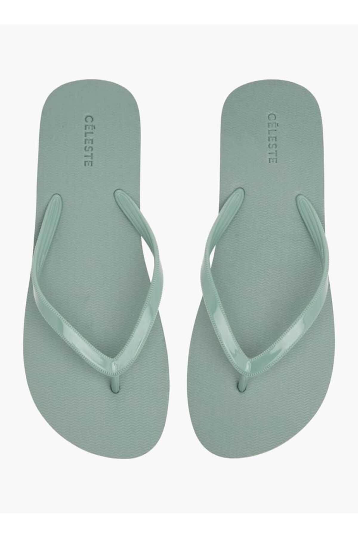 Celeste-Women's Textured Slip-On Thong Slippers 1