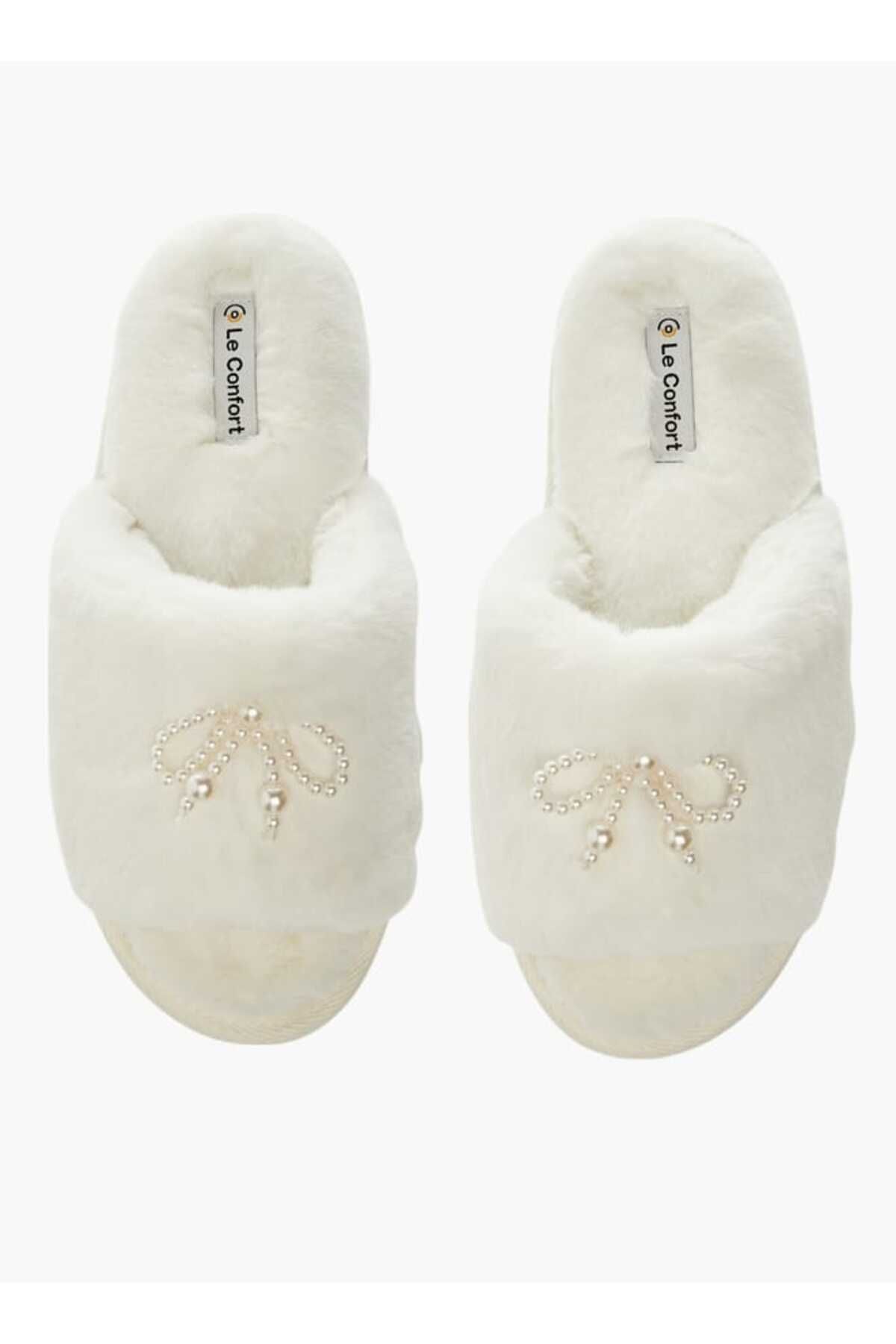 Le Confort-Bow Applique Slip-On Slippers 1