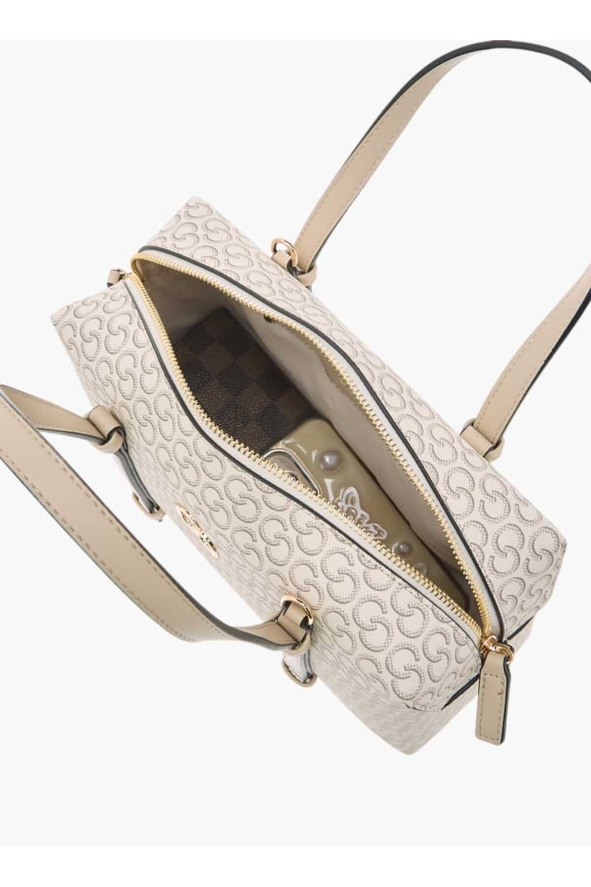 Celeste-Monogram Print Tote Bag with Detachable Strap and Handles 8