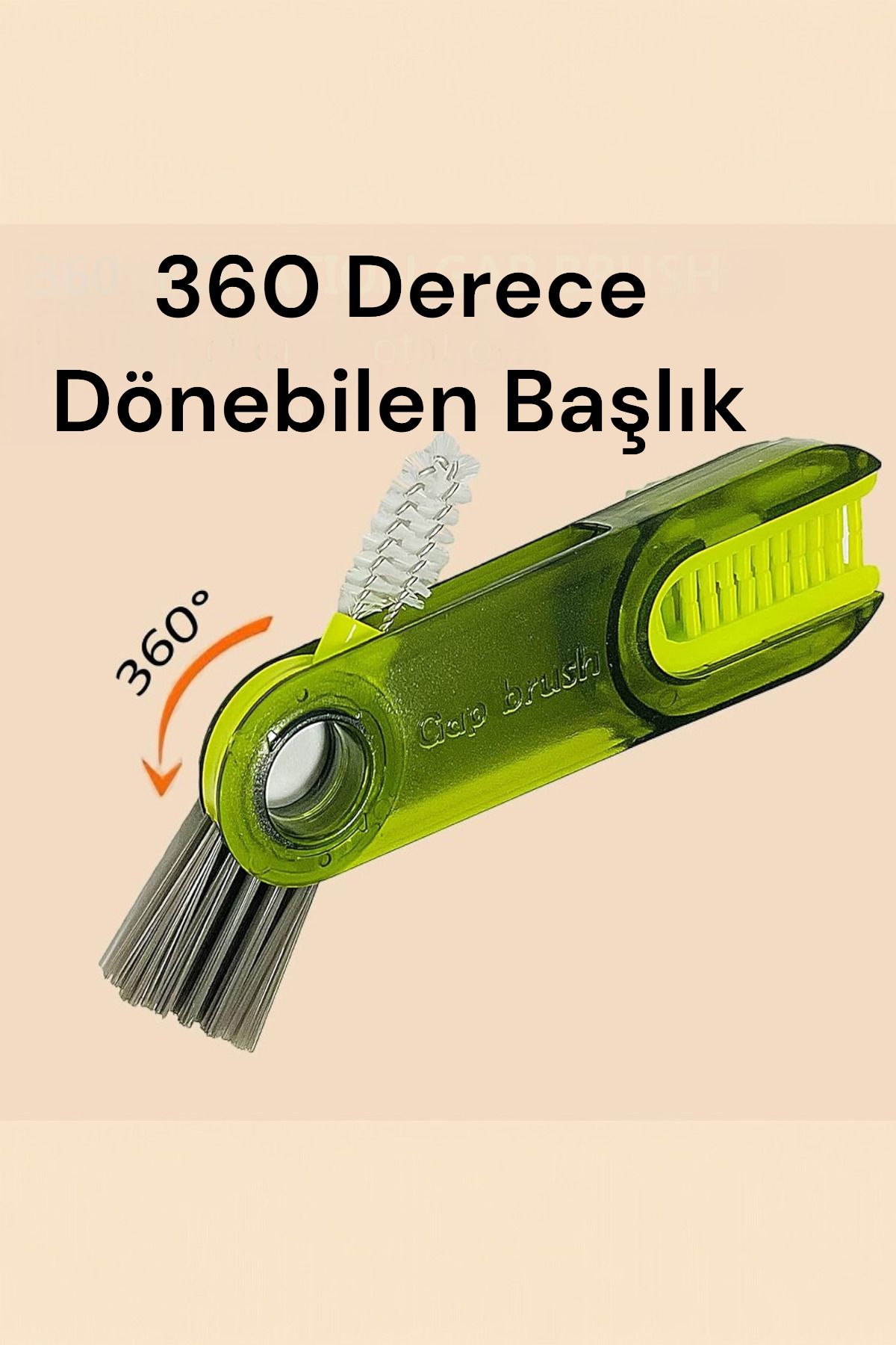 Şahane Pazar 360 Derece Dönebilen 3 Başlıklı Temizlik Fırçası SHN-1021 FMA531303