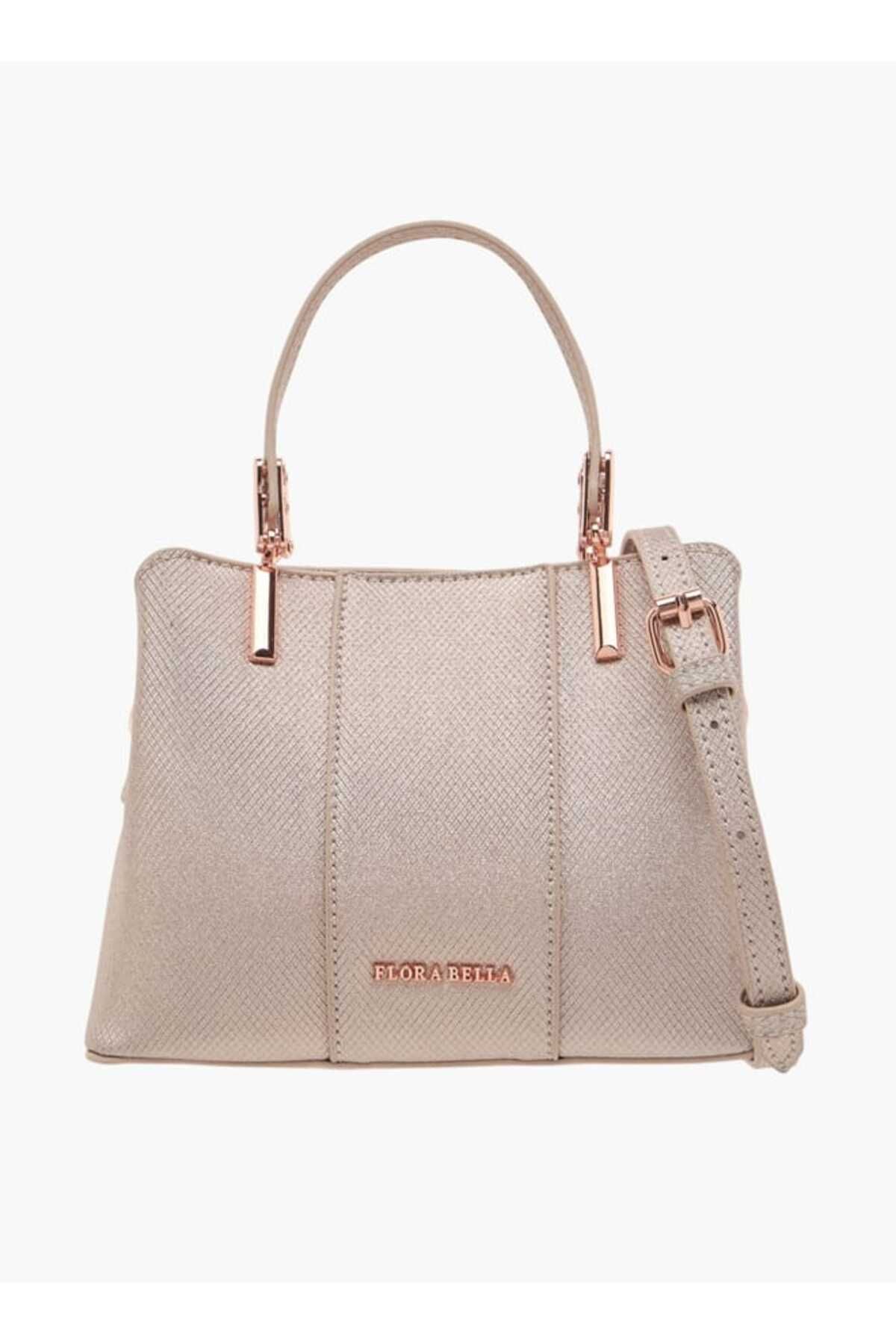 Flora Bella by Shoexpress-Flora Bella Textured Tote Bag with Double Handle and Zip Closure 1