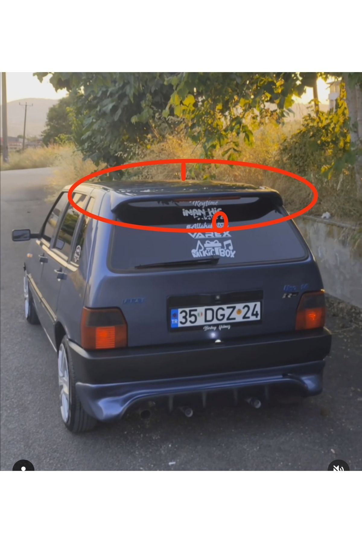 KARLIK DÜNYASI Fiat UNO spoyler. Boyasız