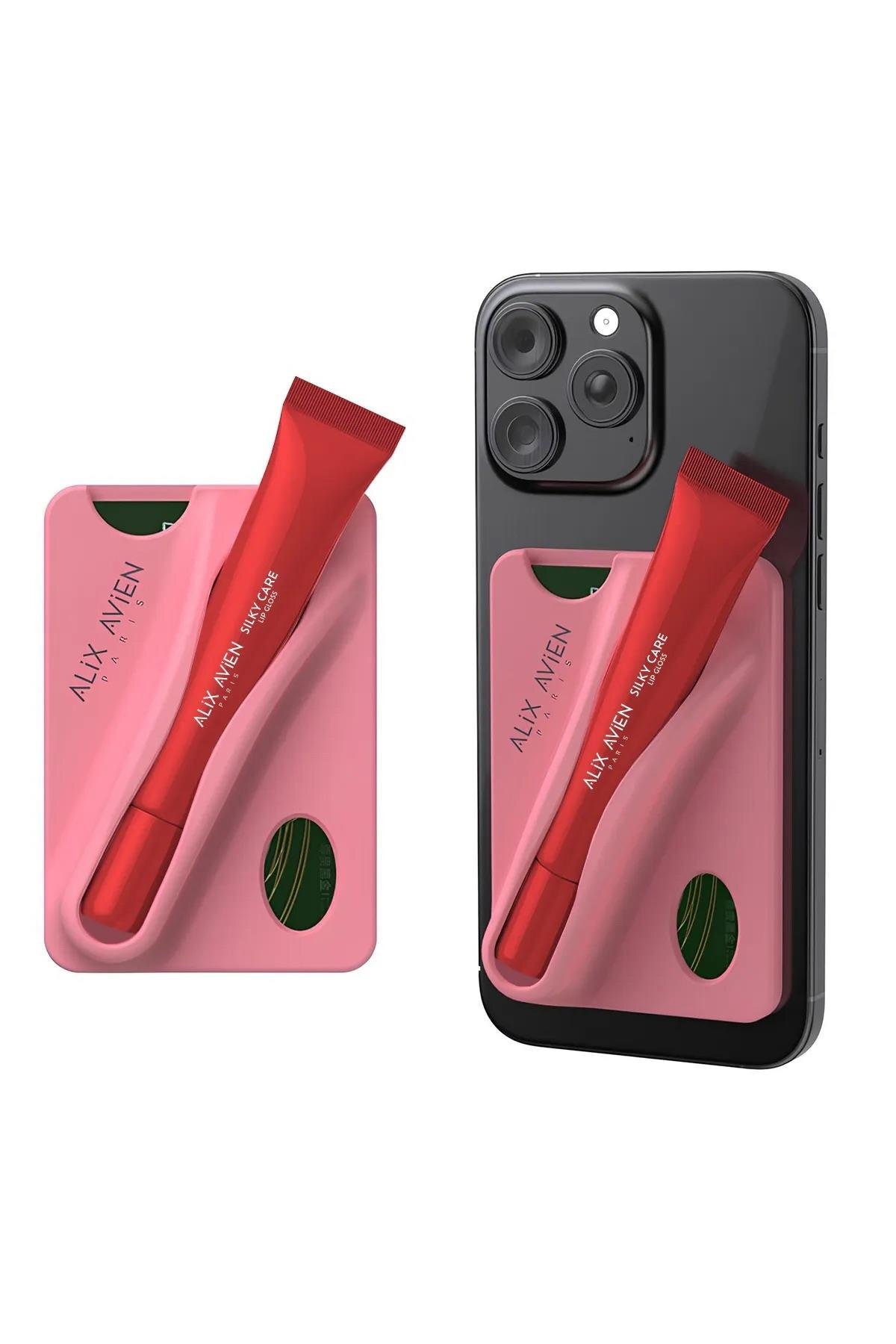 Koruyucu, Dolgunlaştırıcı, Nemlendirici Pembe Dudak Parlatıcısı - Silky Care Kılıf ve Lipgloss Set — 2000000004 — تصویر 5 از 5