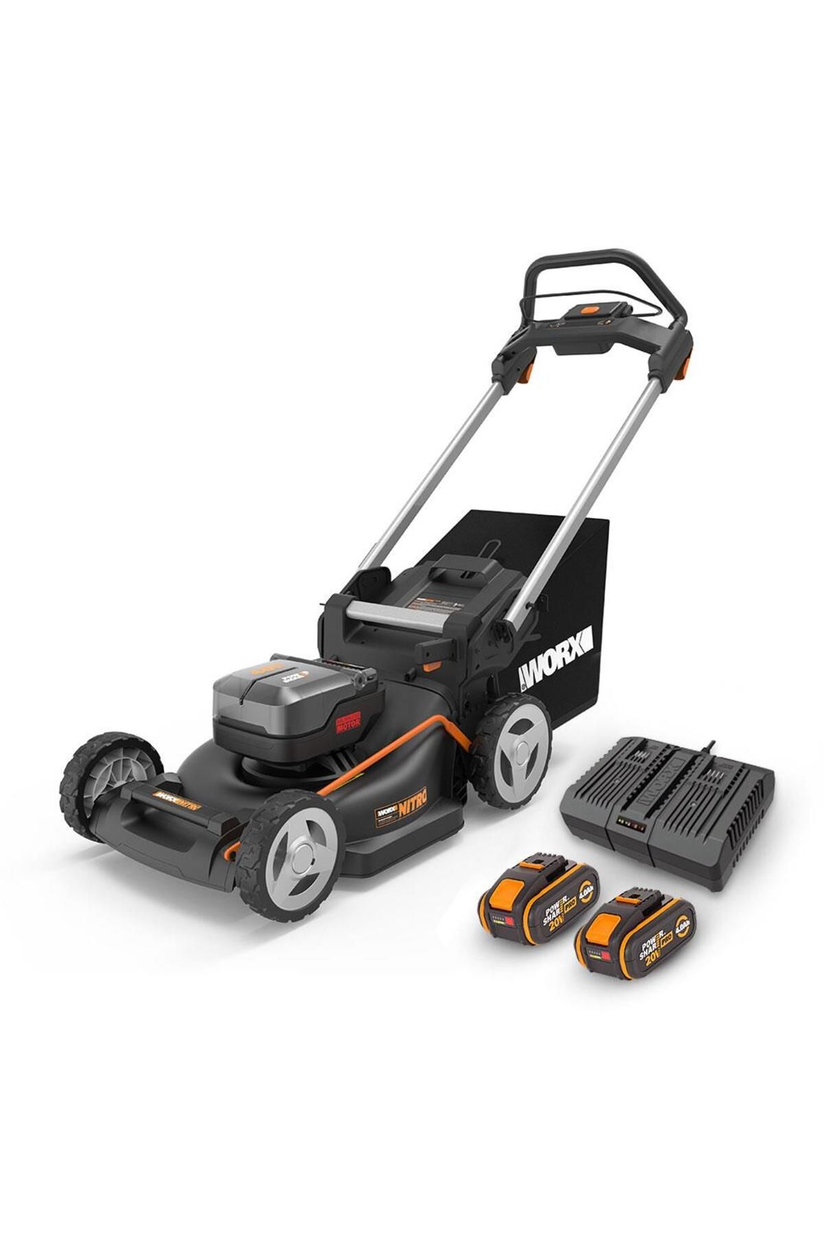 WORX Wg748e 40volt 4.0ah. Li-ion 46cm Profesyonel Kömürsüz Şarjlı Çim Biçme