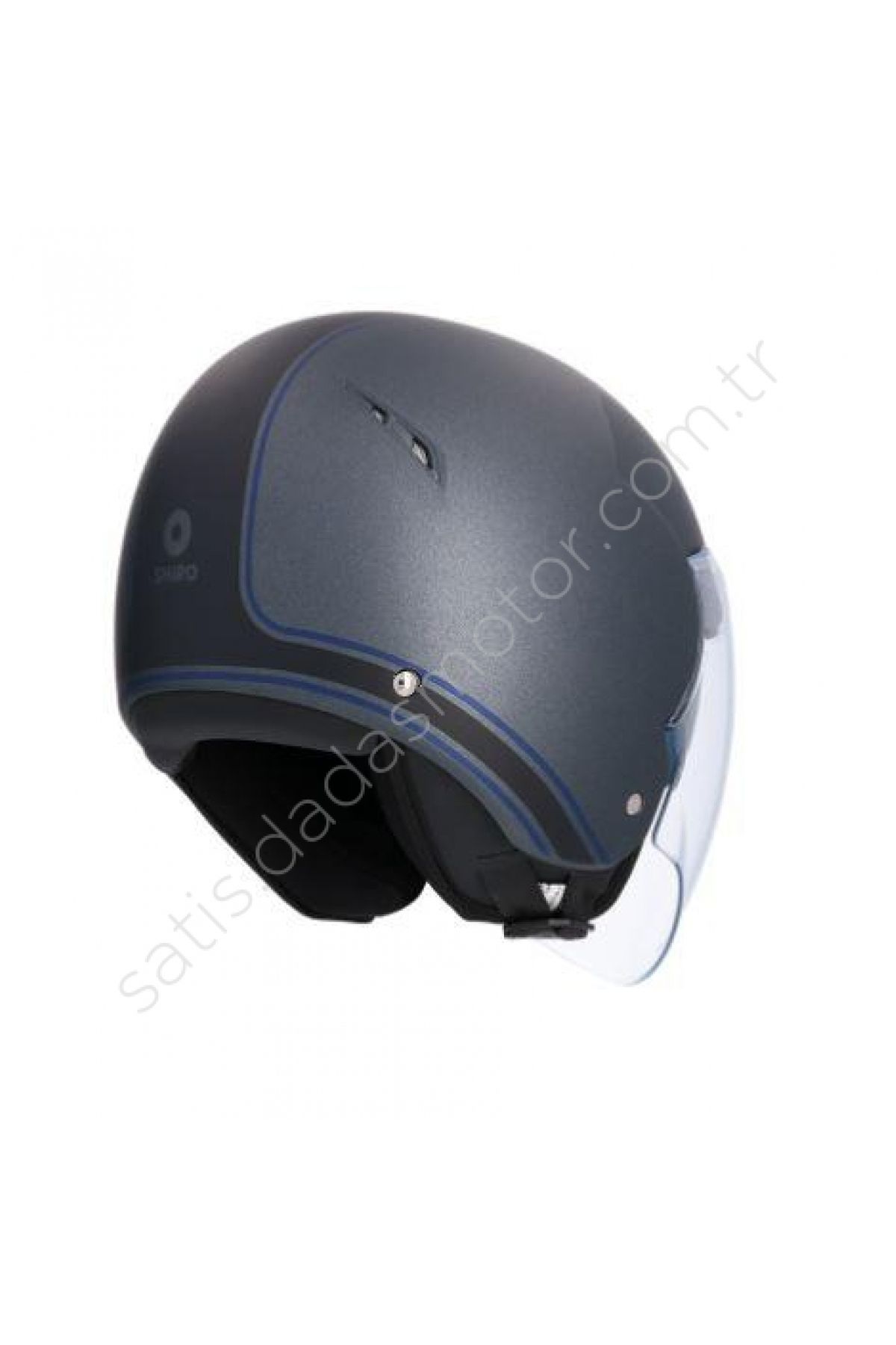 Shiro SH-64 TOKIO MAT GRİ YARIM KASK