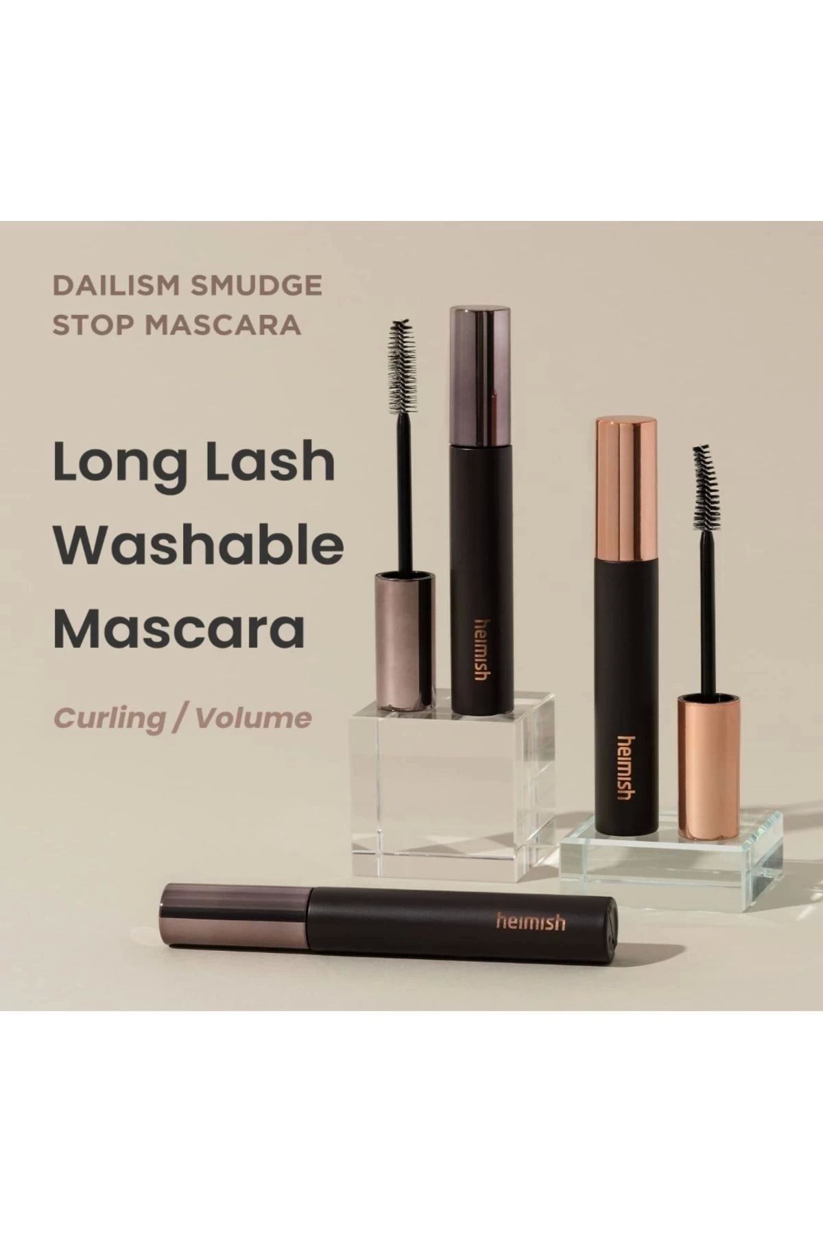 Heimish Heimish Dailism Smudge Stop Curling Mascara Brown 9 G - Brown Curling Mascara - One Size