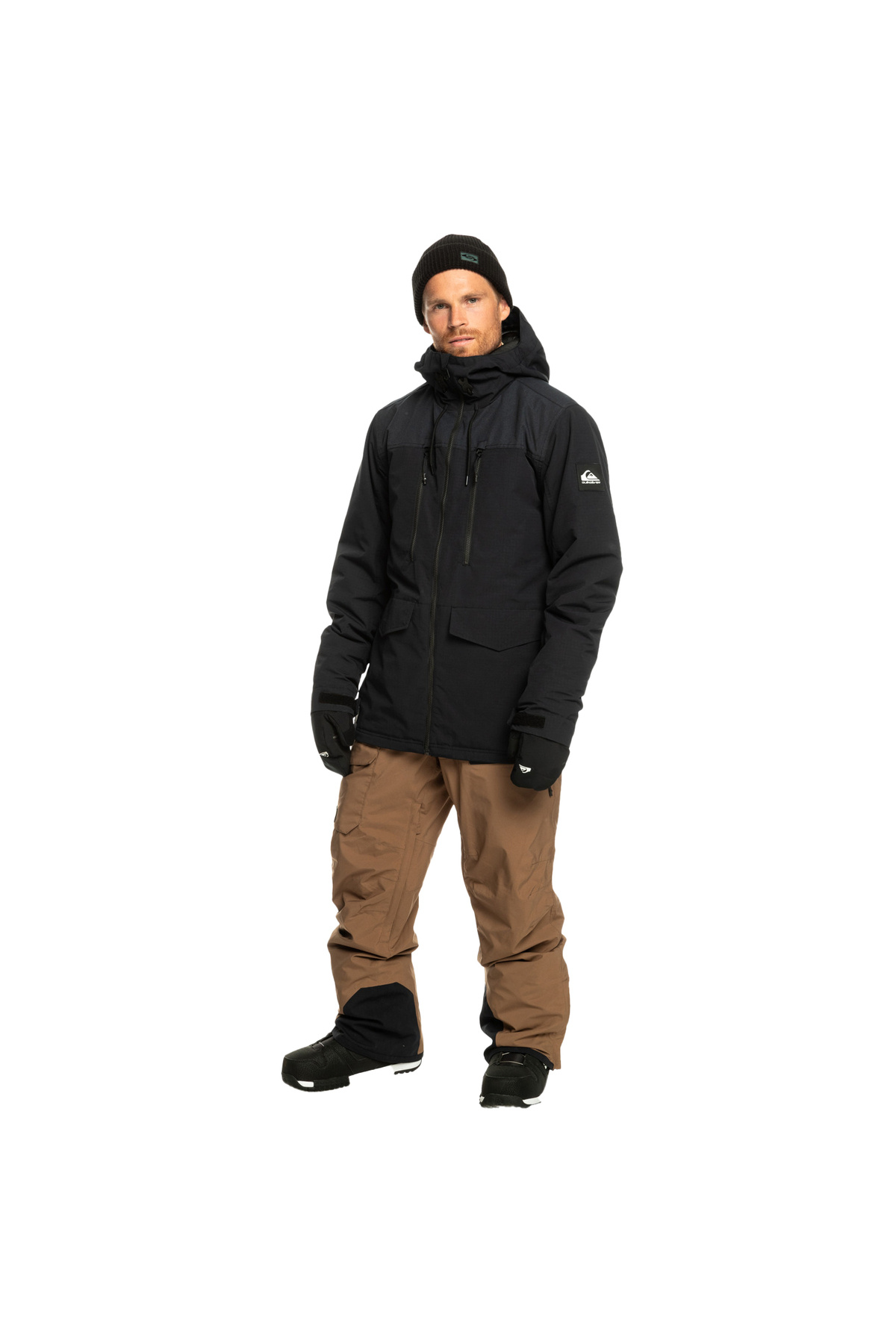 Quiksilver-Men's Snowboard Jacket Fairbanks Jk Black Ski/Snowboard Wear Men 6