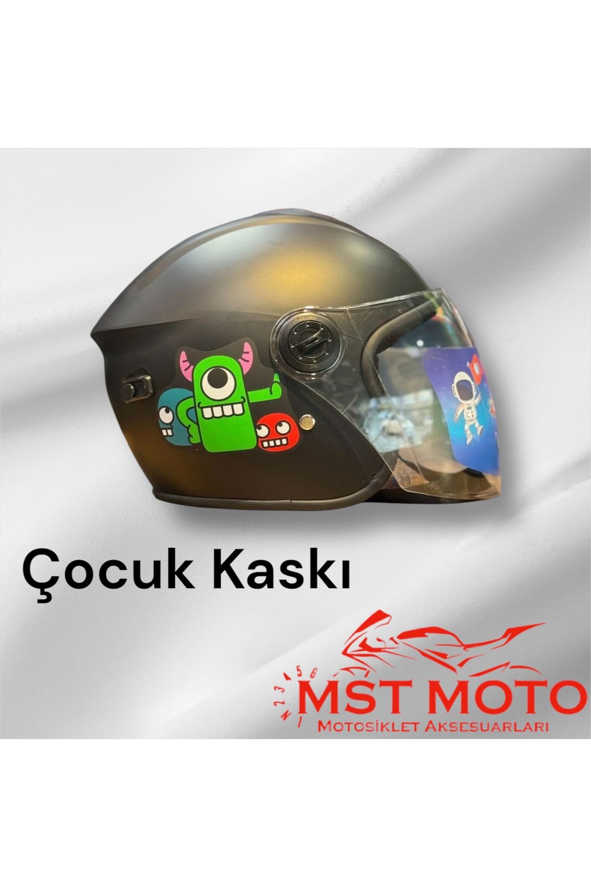 OKYANUSMOTO Motosiklet Çocuk Kaskı