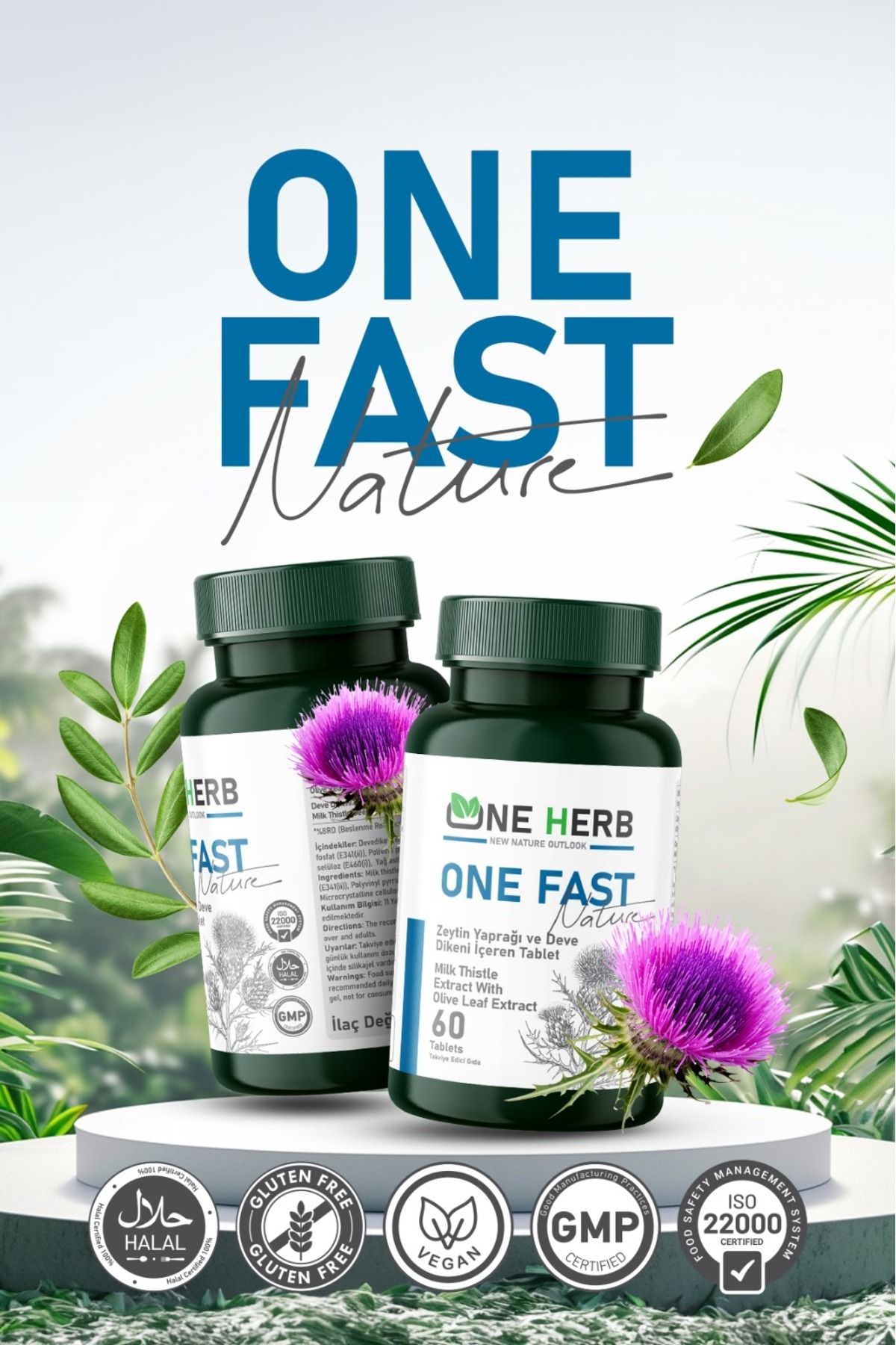 ONE HERB NEW NATURE OUTLOOK One Fast Doğal Bir Besin Takviyeleri %100 Doğal Hastaları Için Tasarlanmıştır