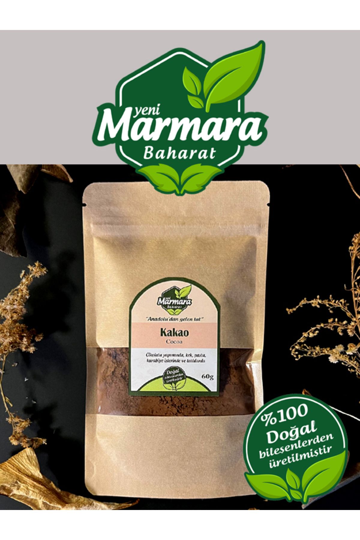 MARMARA BAHARAT Kakao 60 Gr Kilitlenir Ambalaj