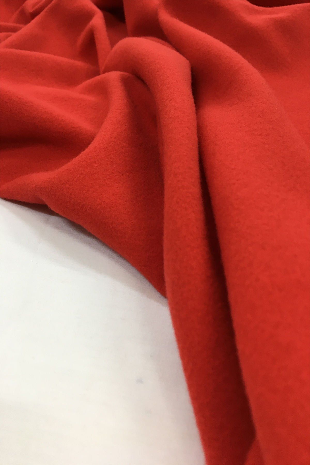 Yiğit Kumaş-Red Stretchy Combed Cotton Fabric - Raster Inside and Honeycomb Texture 6