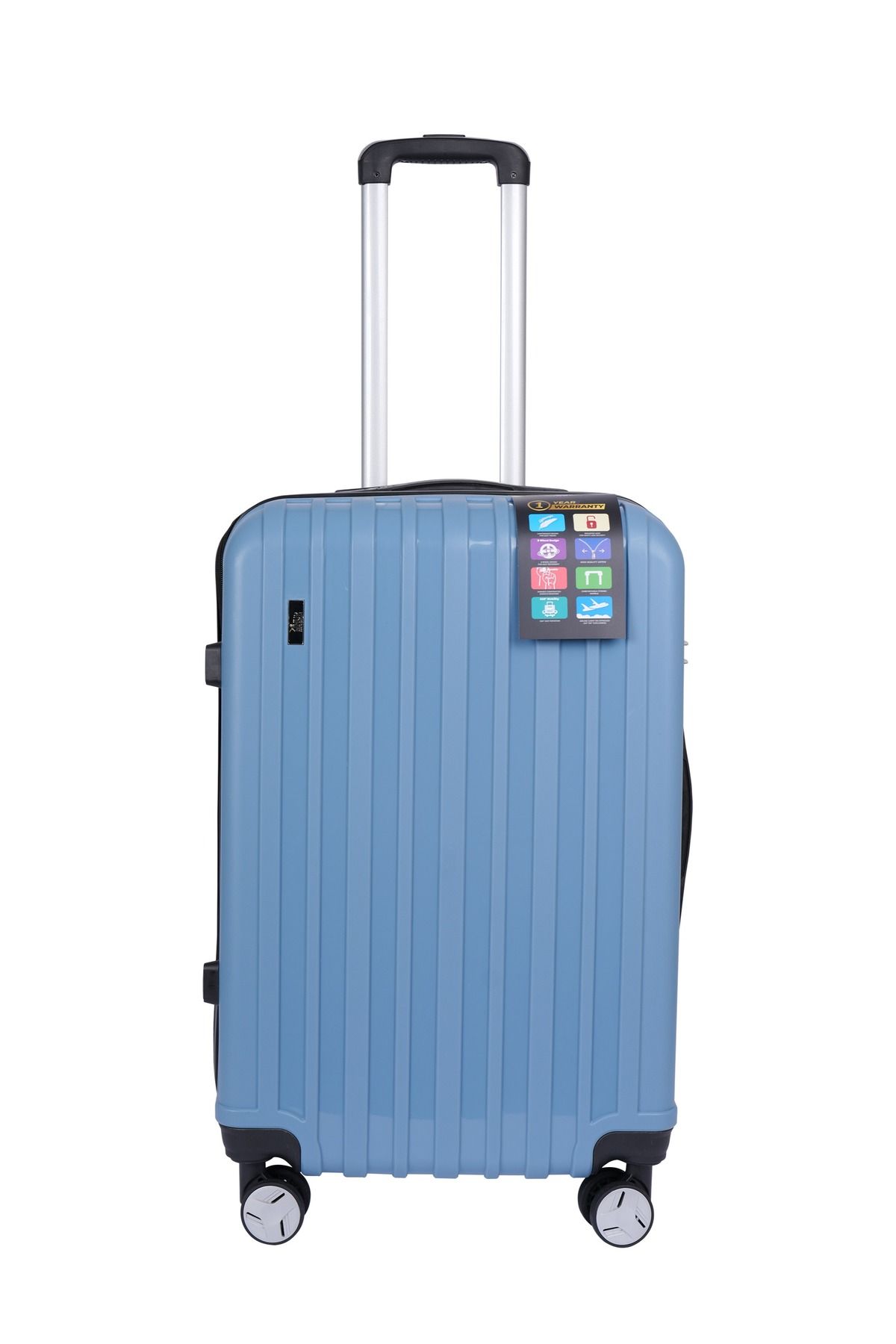 Mnuk-Viator Check-in Luggage | Hardside Trolley | 24 Blue 1