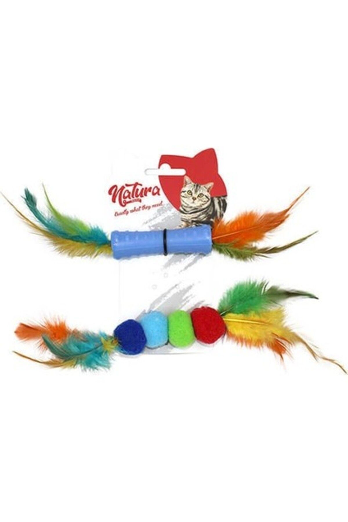 natura Plastik ve Toplu Ikili Kedi Diş Kaşıma Oyuncağı