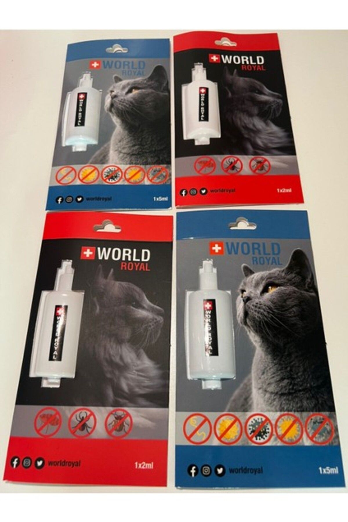 Orqinel World Royal Kedi Iç ve Dış Parazit Ense Ve Deri Bakım Damlası 4 Lü Avantajlı Paket