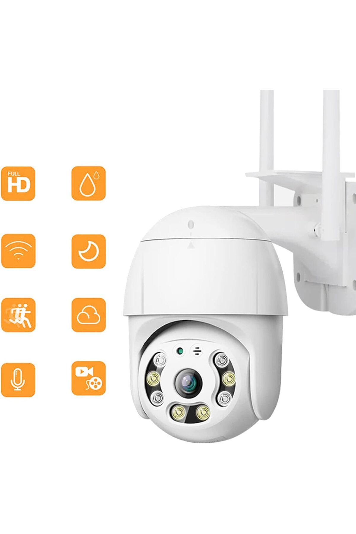 Mestic 3038 3MP WIFI PTZ Camera, 2.5 inch 8Pcs Leds Dual Light