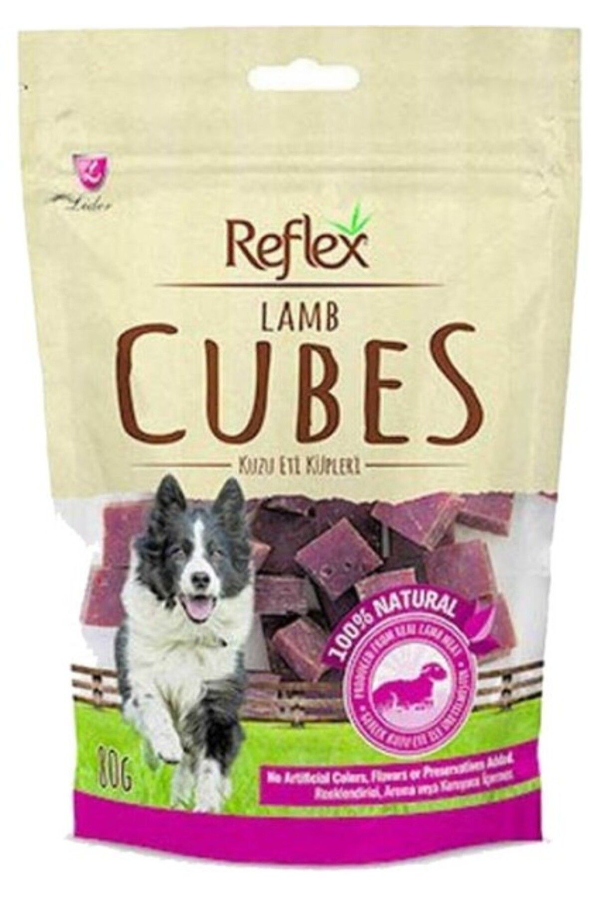 Reflex Kuzulu Küp Dilimli Köpek Ödül Maması 80 gr