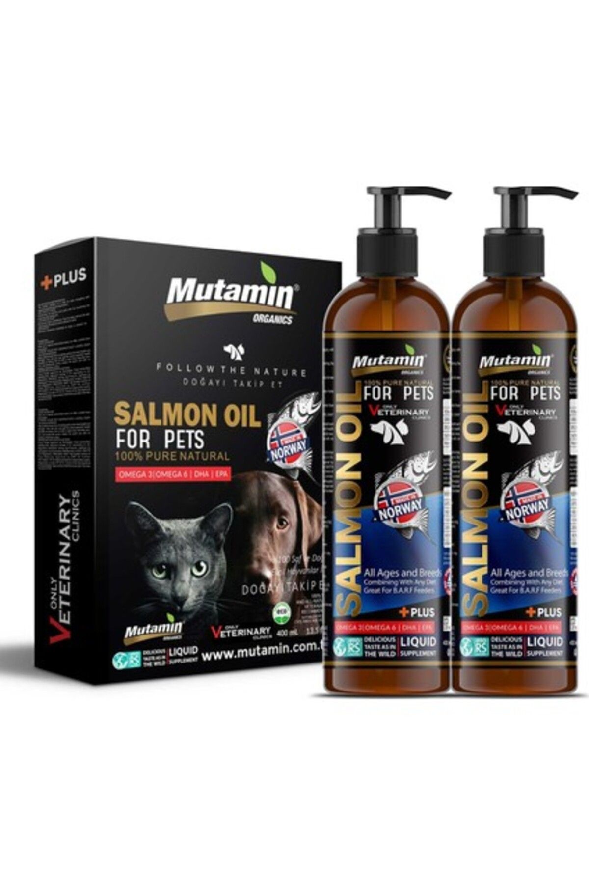 Mutamin Organics Norveç Somon Balık Yağı 800 ml 02/2026